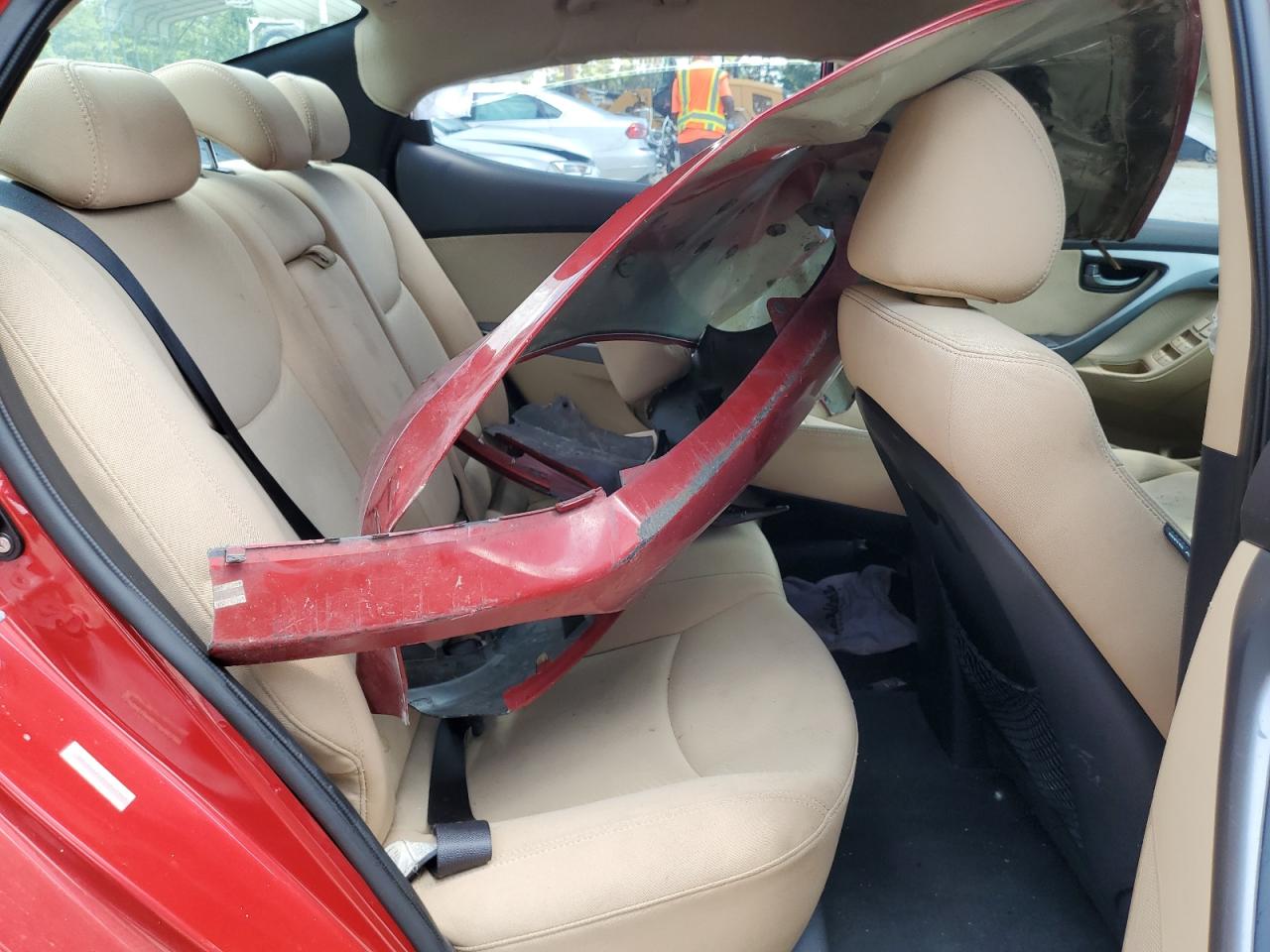 2013 Hyundai Elantra Gls Red vin: KMHDH4AE0DU942880