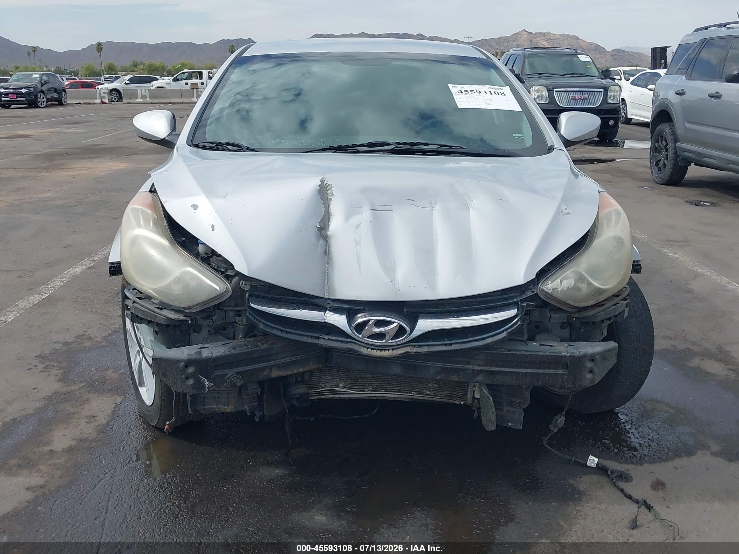 2013 Hyundai Elantra Gls Silver vin: KMHDH4AE0DU954463