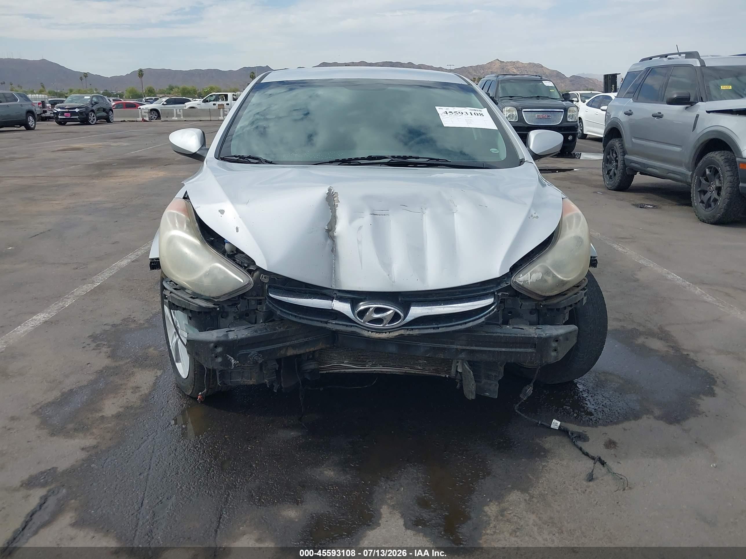 2013 Hyundai Elantra Gls Silver vin: KMHDH4AE0DU954463
