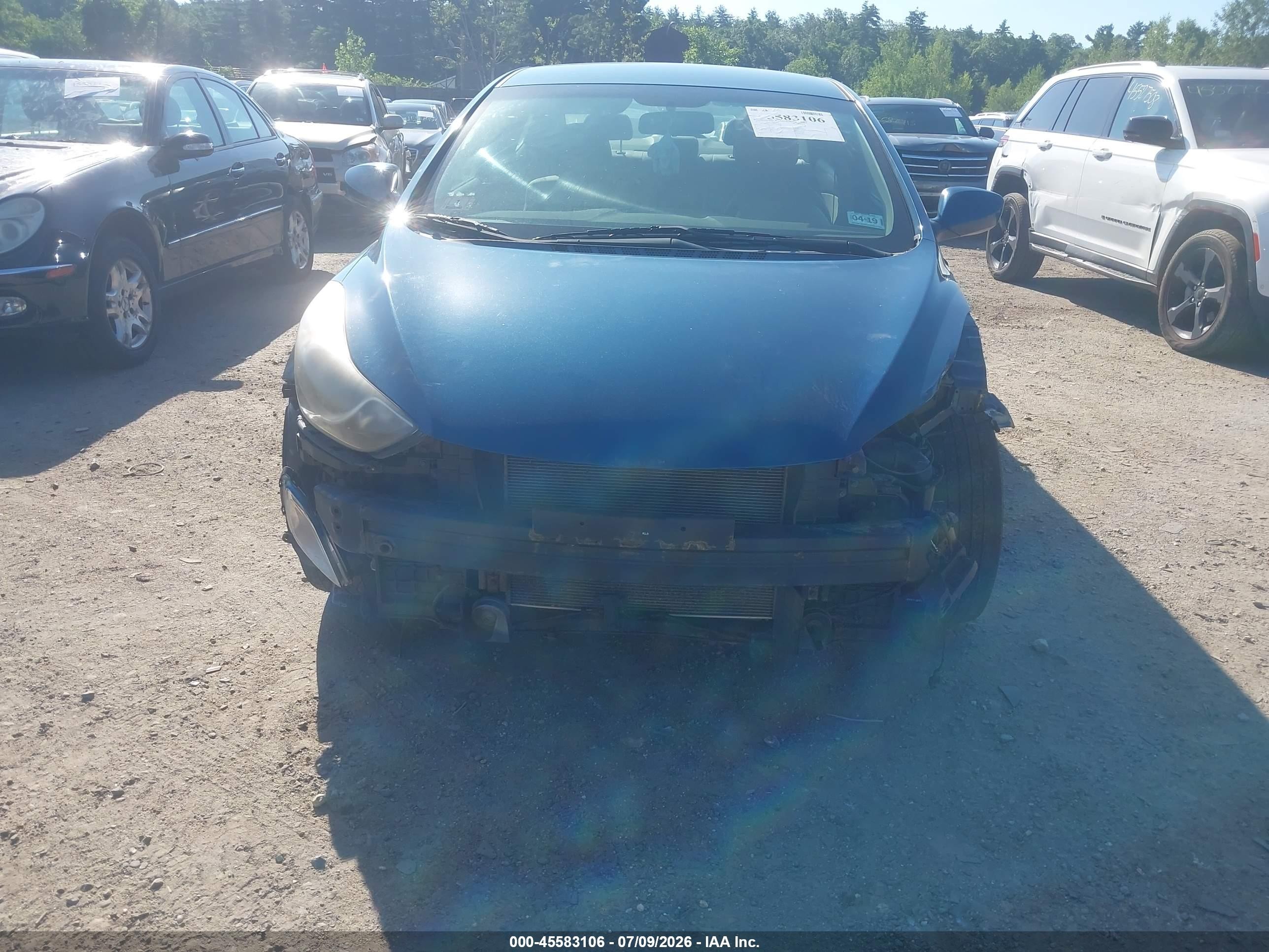 2013 Hyundai Elantra Gls Blue vin: KMHDH4AE0DU971828