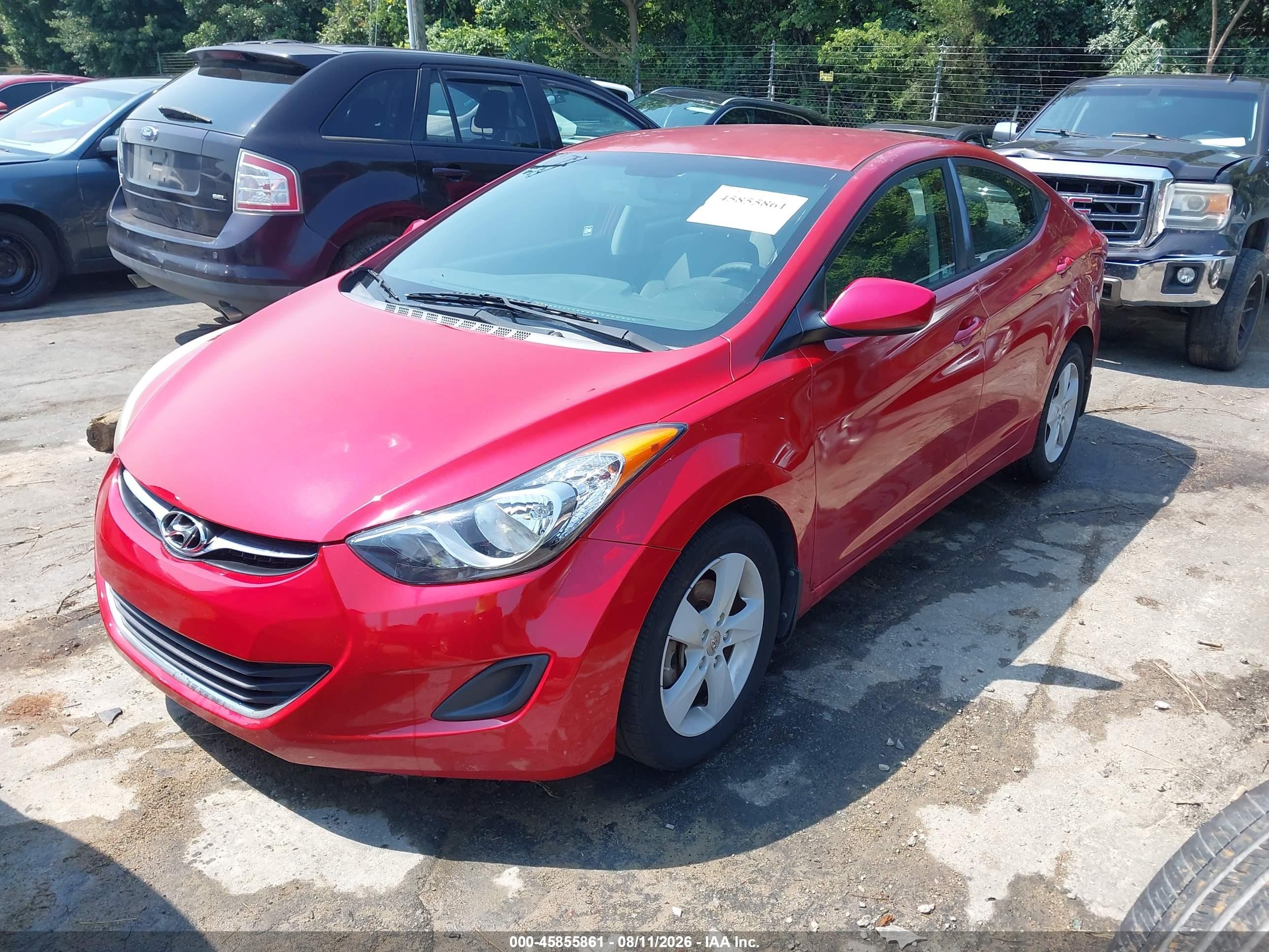 2013 Hyundai Elantra Gls Красный vin: KMHDH4AE0DU971988