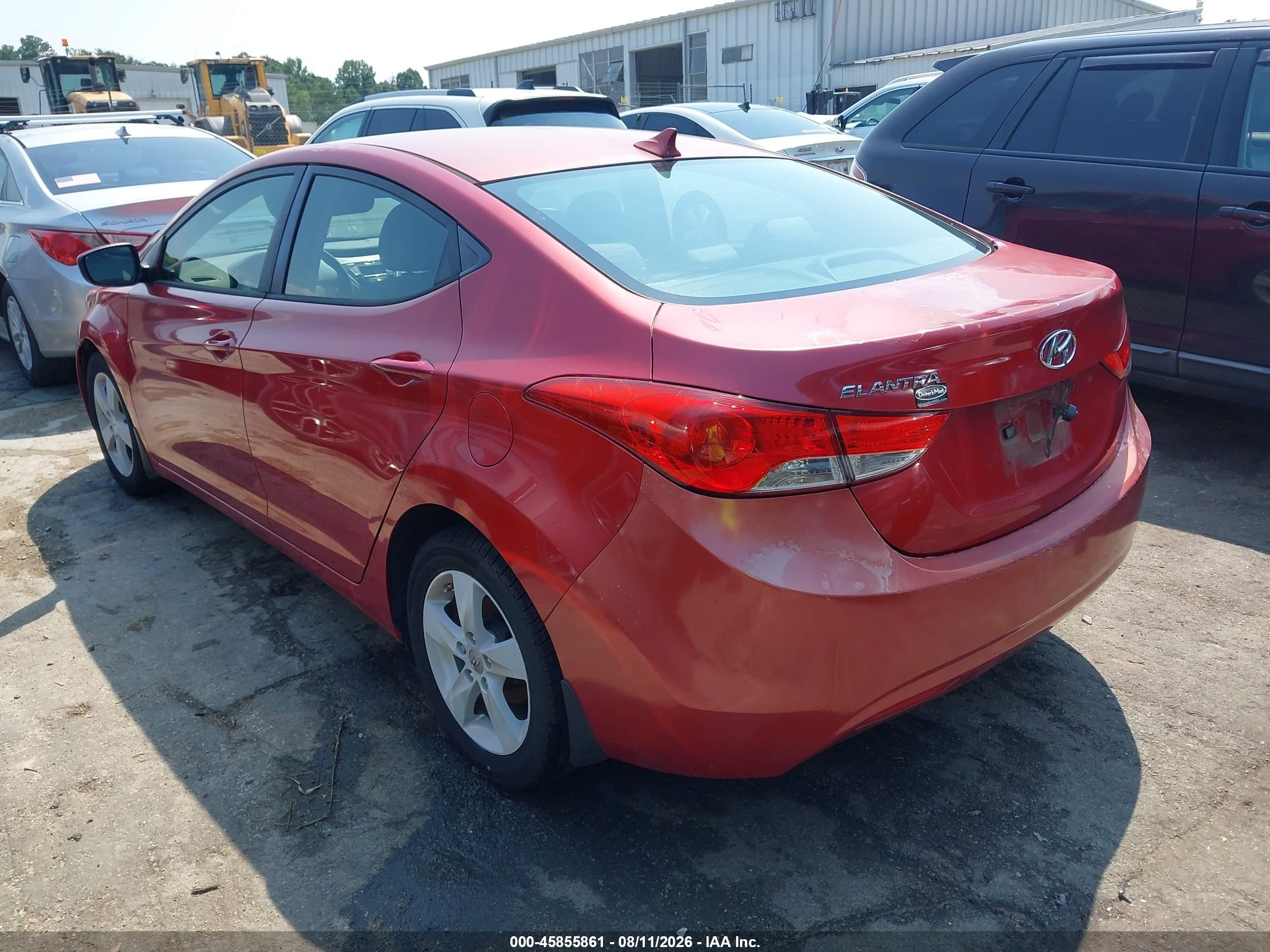 2013 Hyundai Elantra Gls Красный vin: KMHDH4AE0DU971988