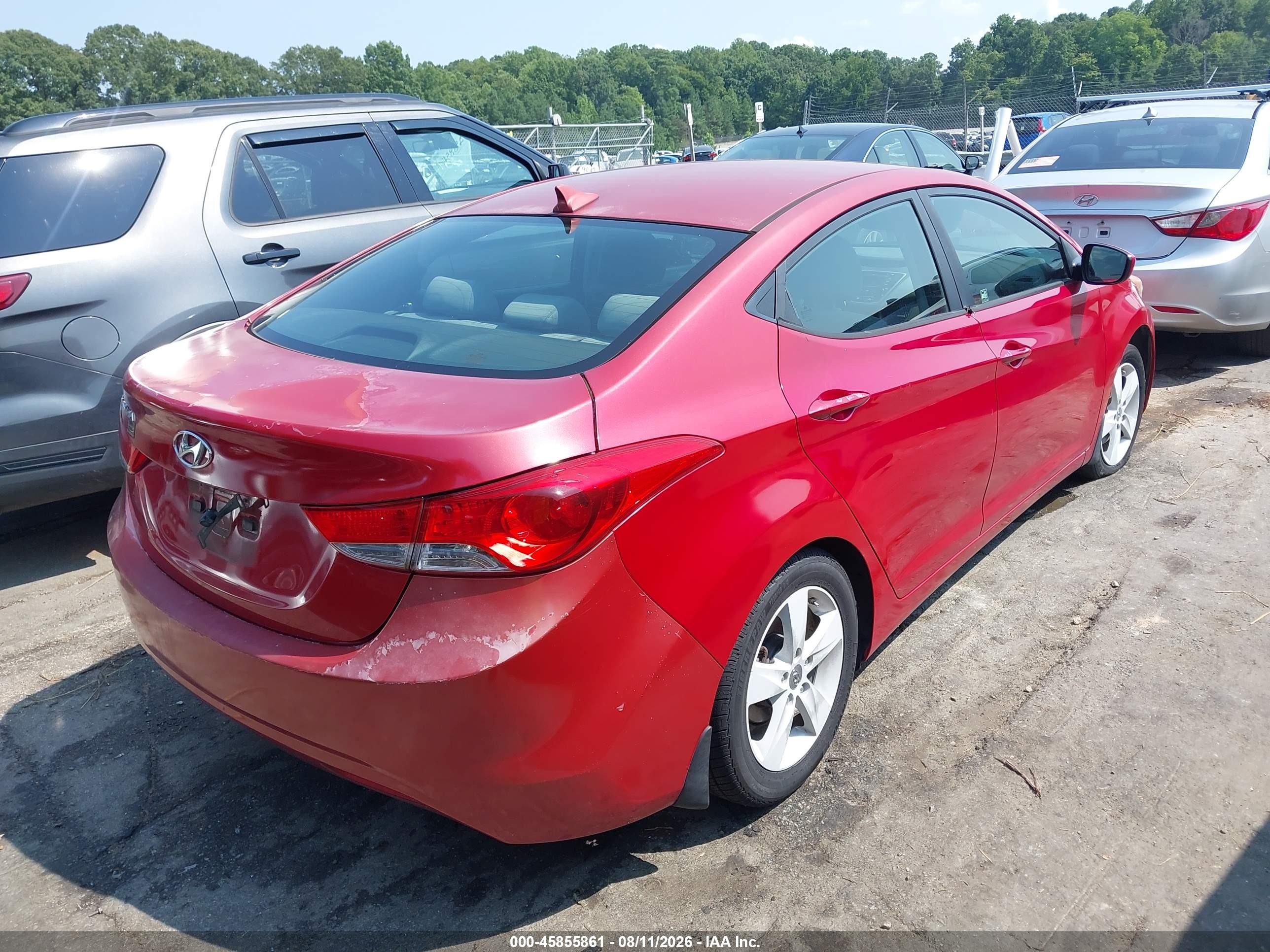 2013 Hyundai Elantra Gls Красный vin: KMHDH4AE0DU971988