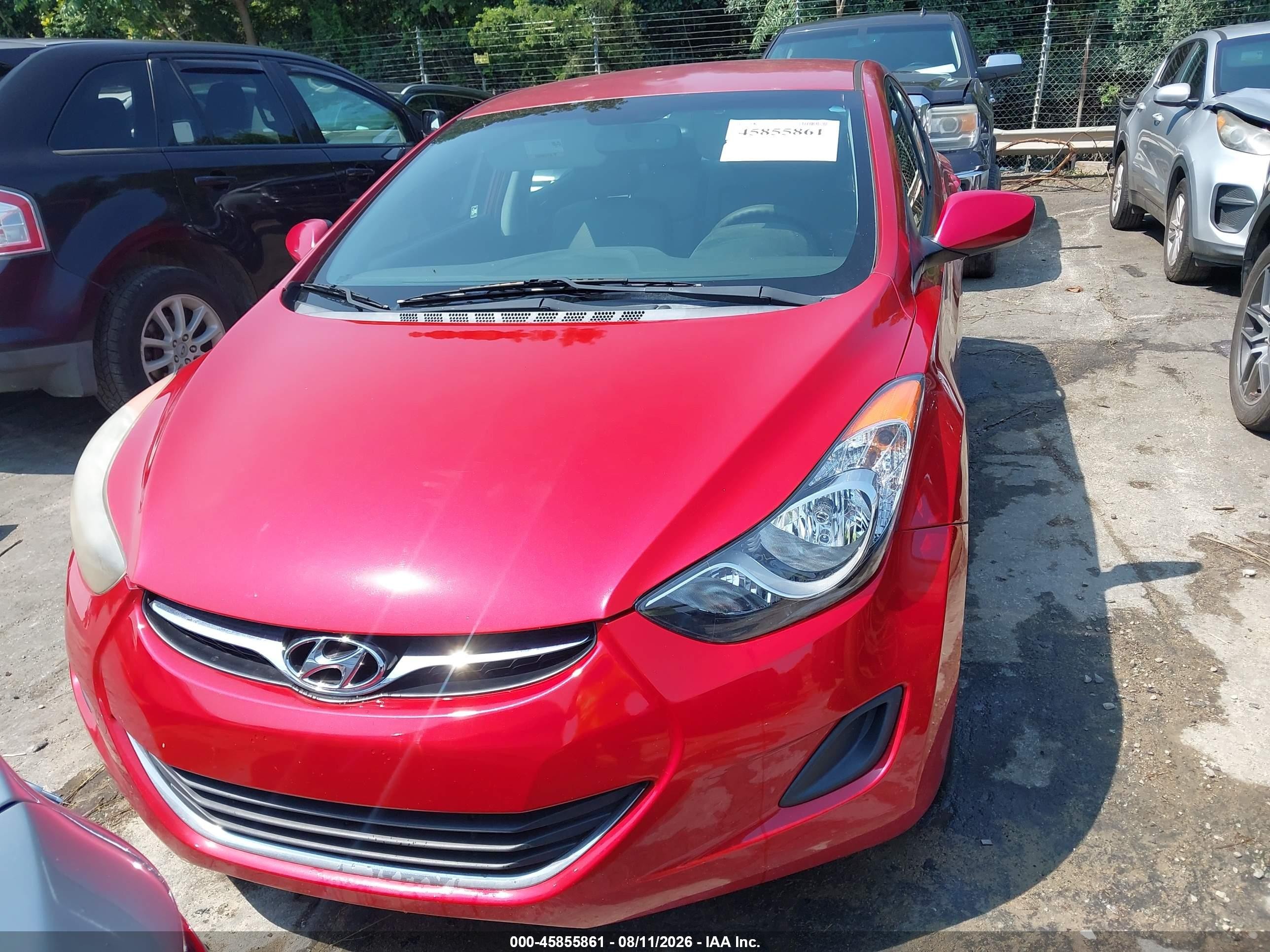 2013 Hyundai Elantra Gls Красный vin: KMHDH4AE0DU971988