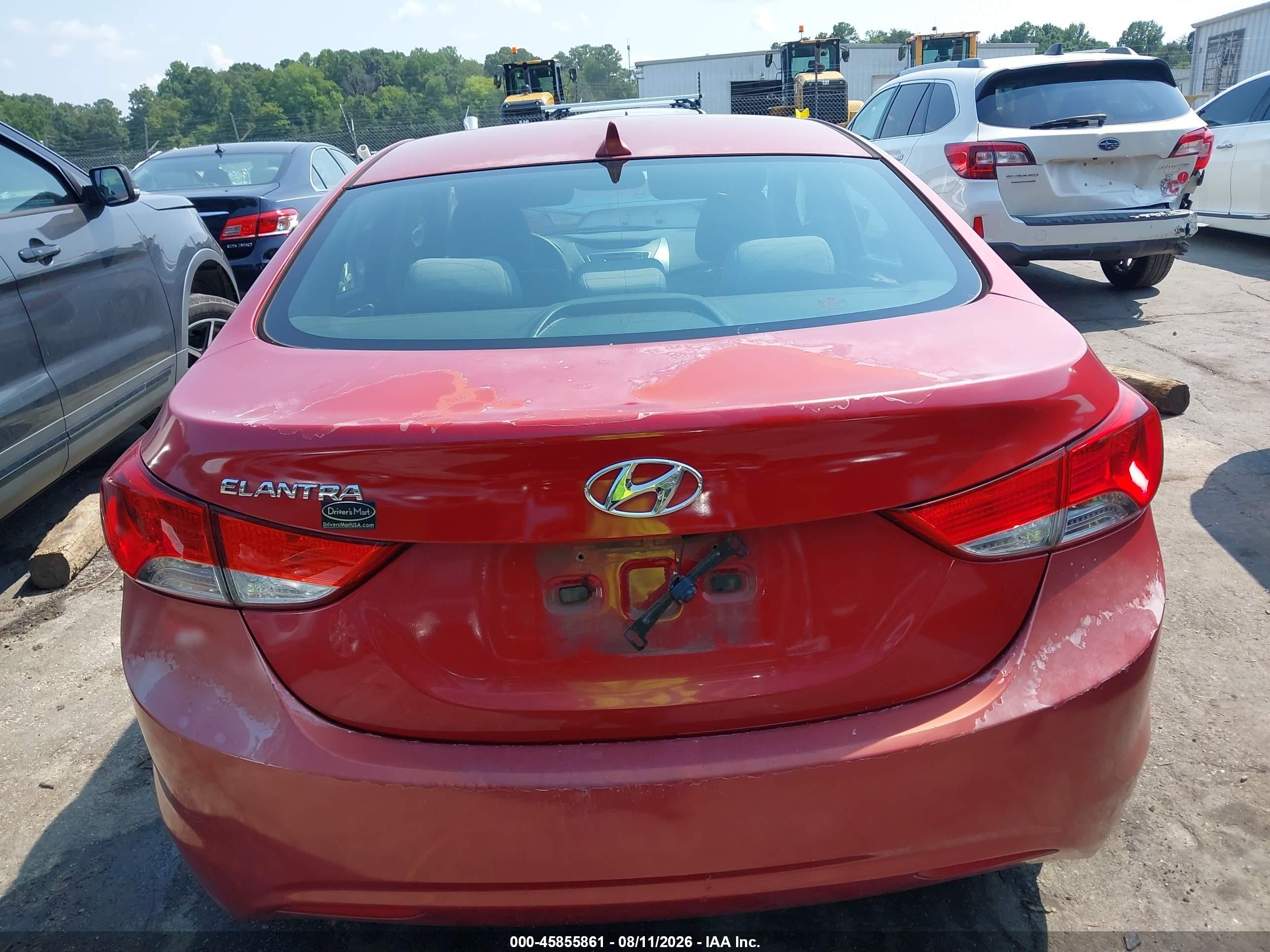 2013 Hyundai Elantra Gls Красный vin: KMHDH4AE0DU971988