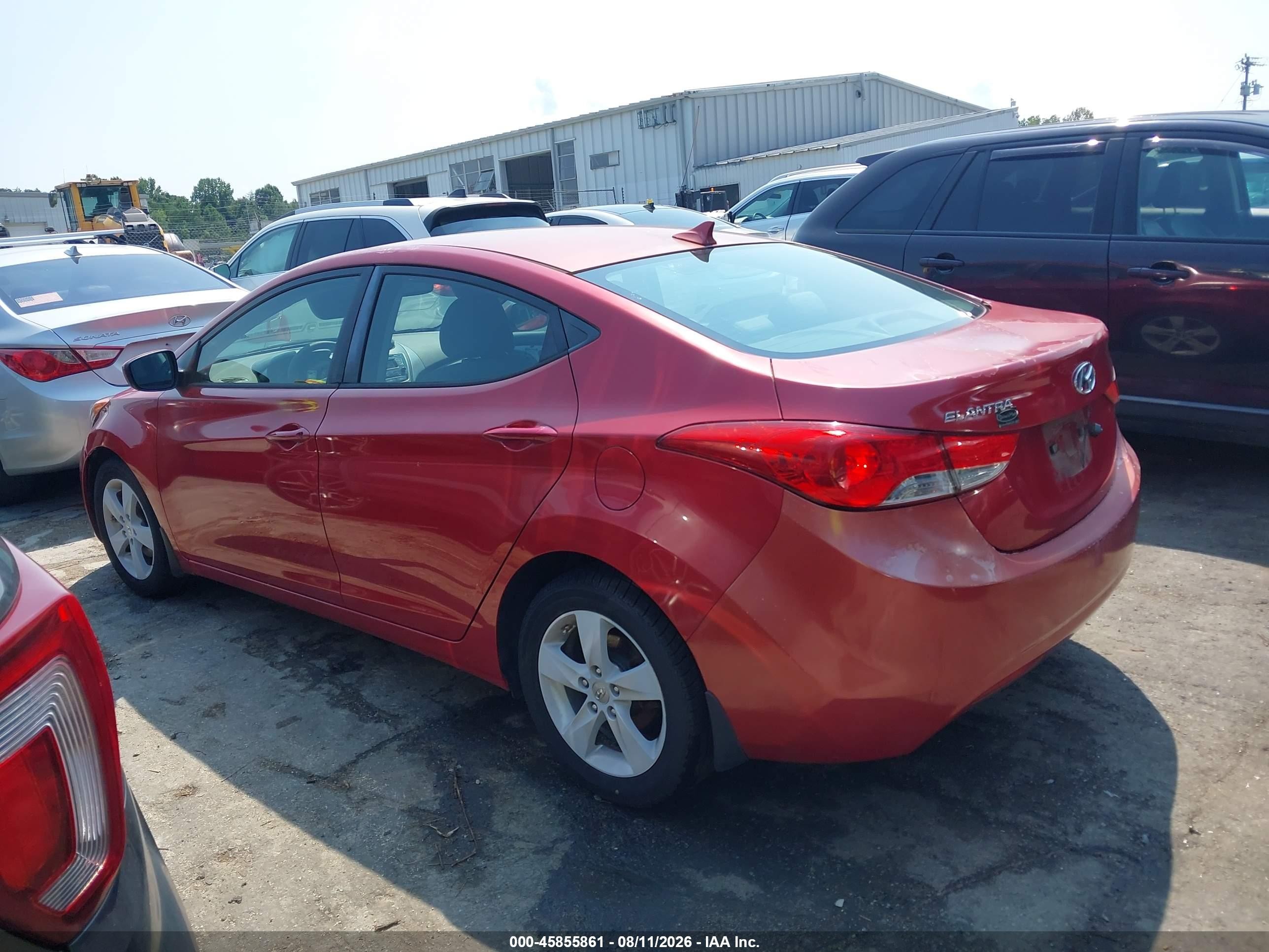 2013 Hyundai Elantra Gls Красный vin: KMHDH4AE0DU971988