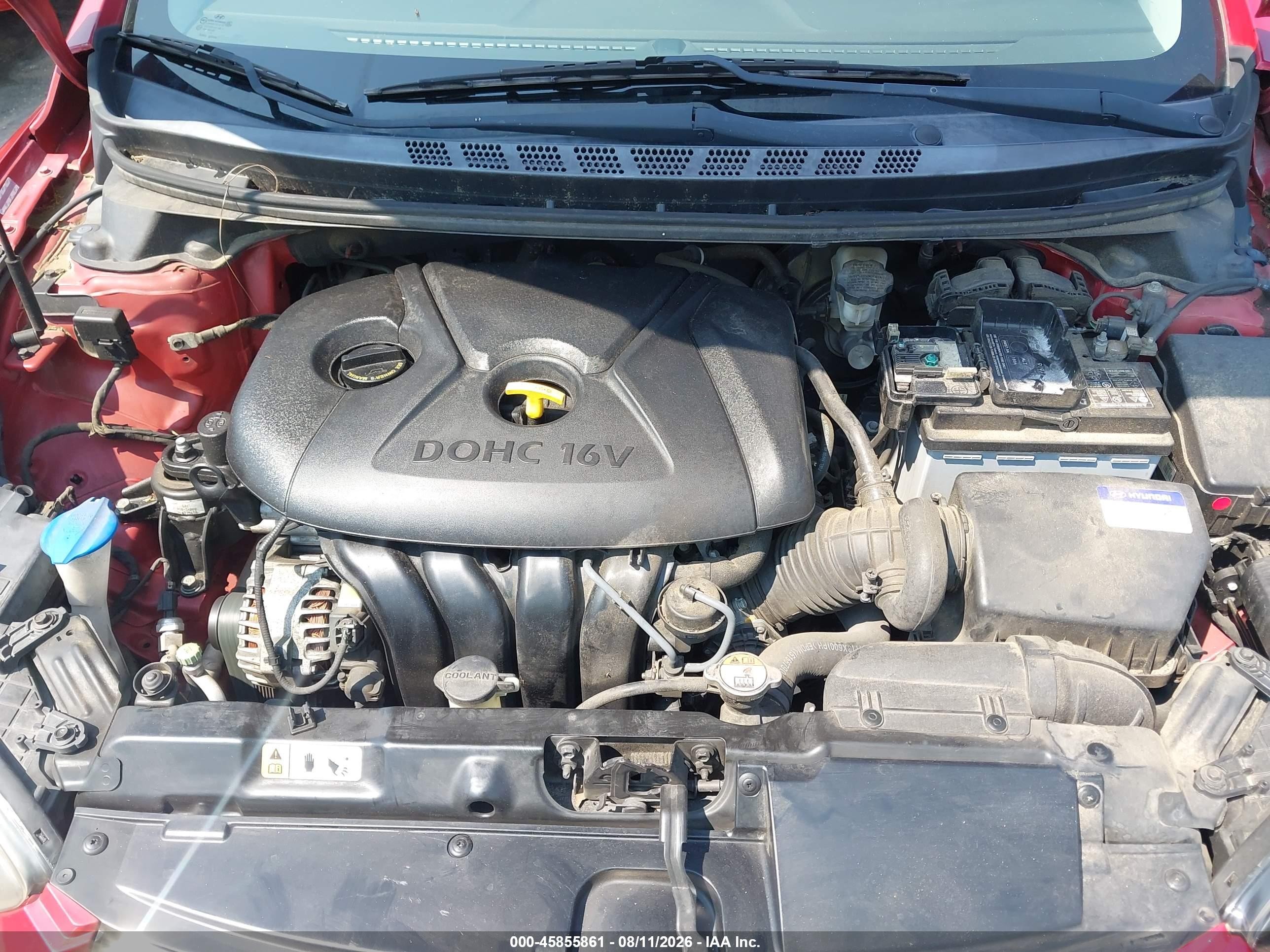 2013 Hyundai Elantra Gls Красный vin: KMHDH4AE0DU971988