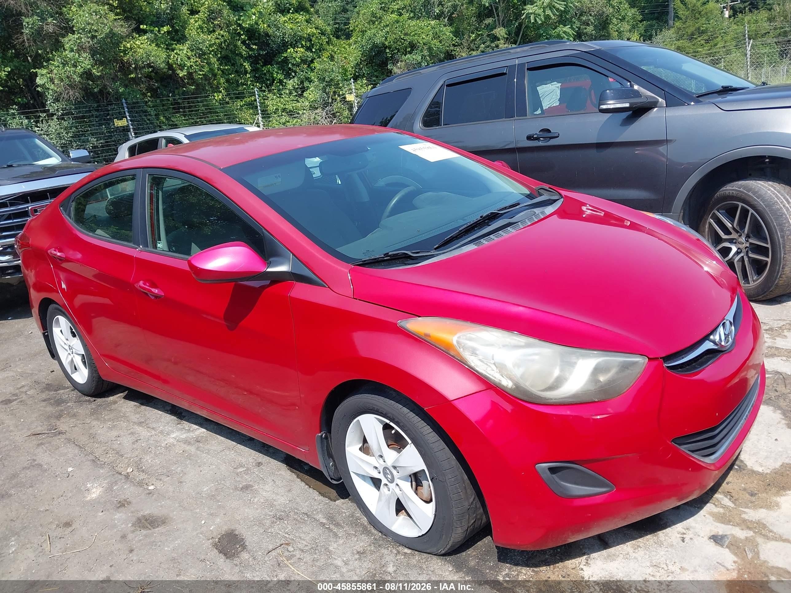 2013 Hyundai Elantra Gls Красный vin: KMHDH4AE0DU971988
