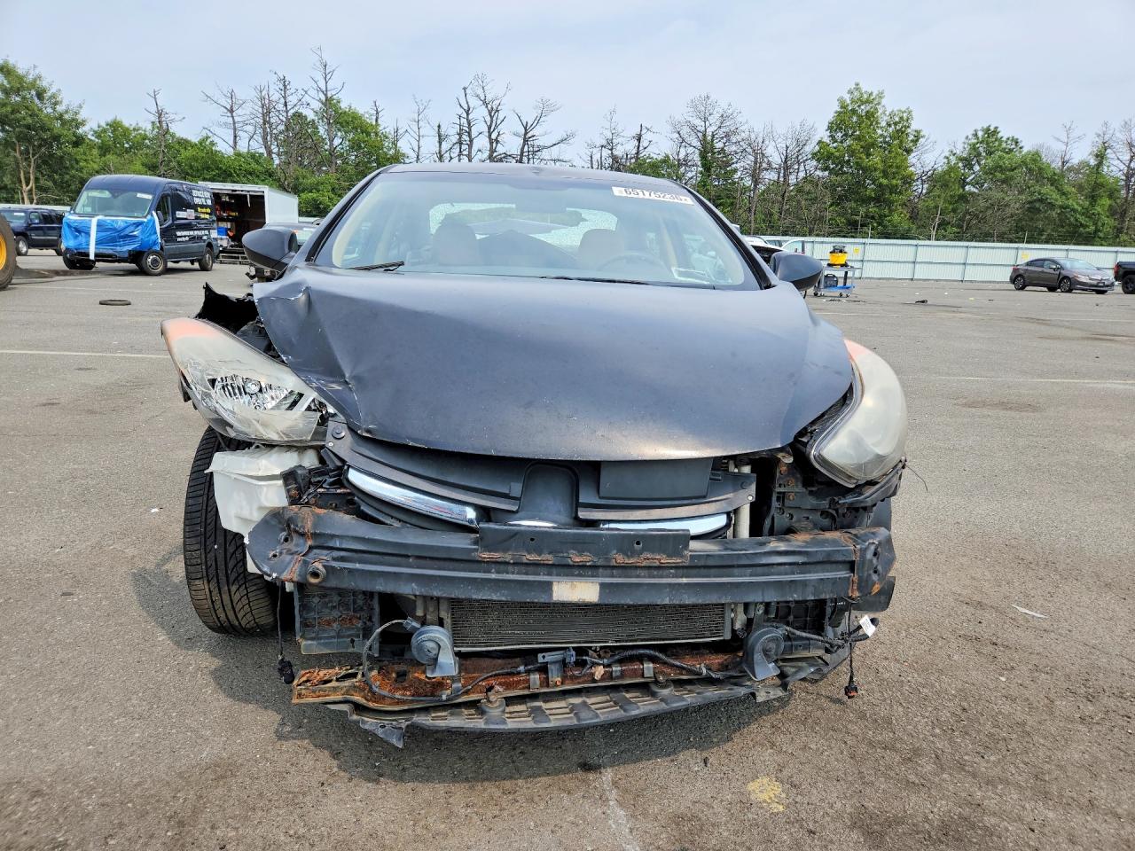 2013 Hyundai Elantra Gls Black vin: KMHDH4AE0DU983798