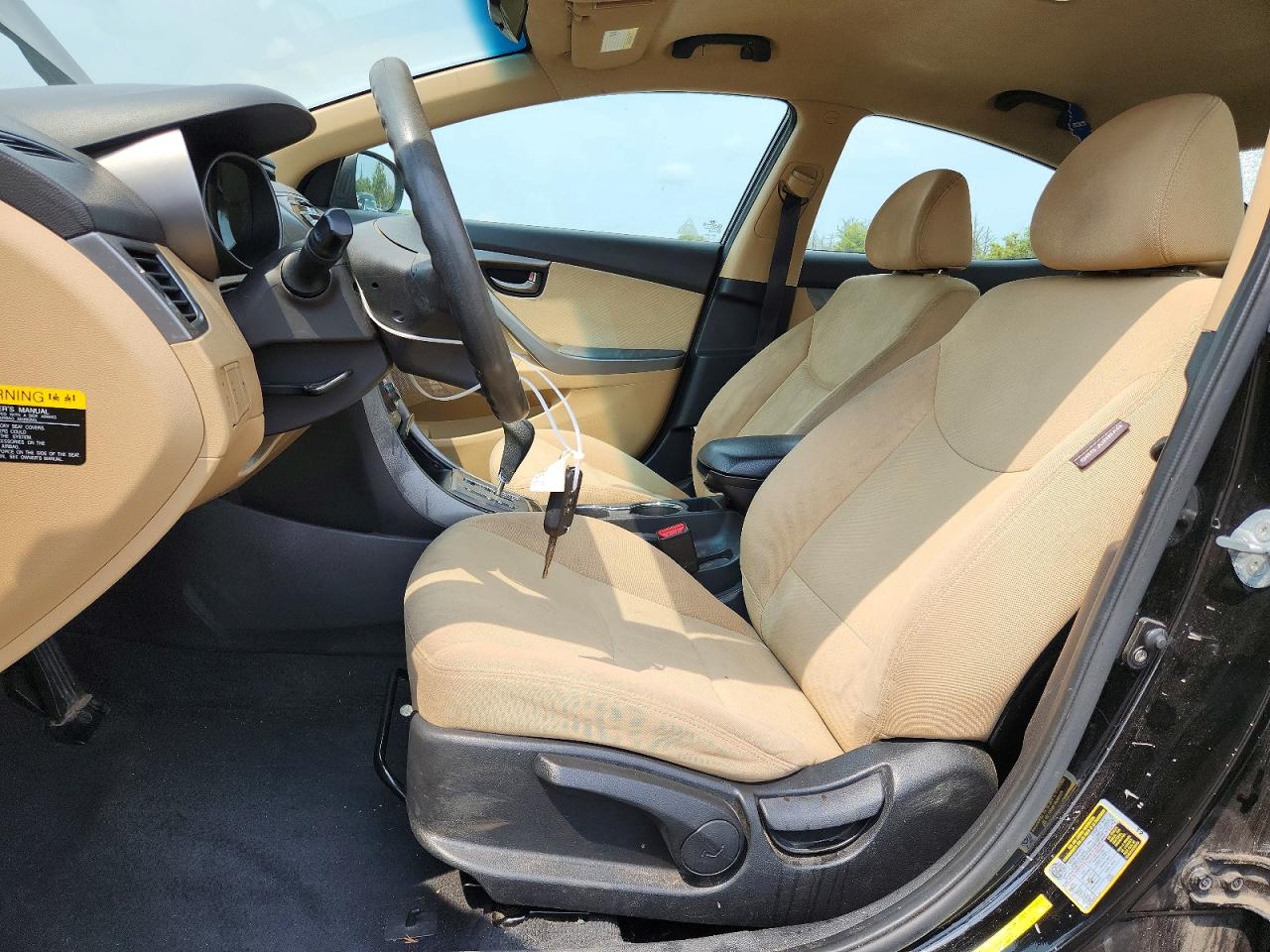 2013 Hyundai Elantra Gls Black vin: KMHDH4AE0DU983798