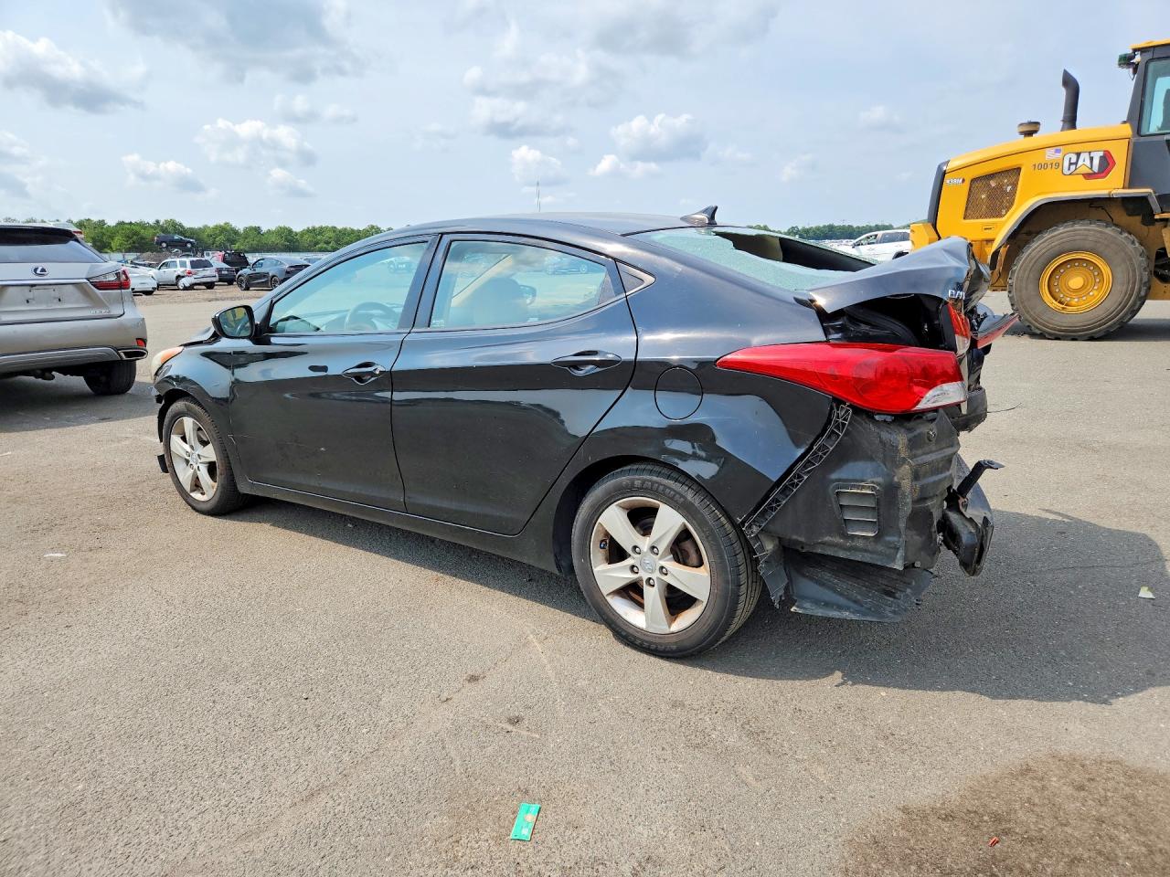 2013 Hyundai Elantra Gls Black vin: KMHDH4AE0DU983798