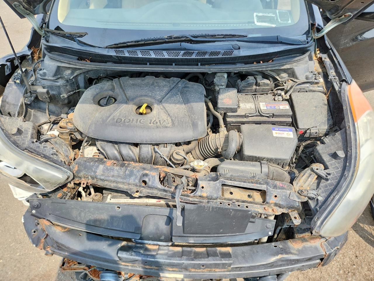 2013 Hyundai Elantra Gls Black vin: KMHDH4AE0DU983798