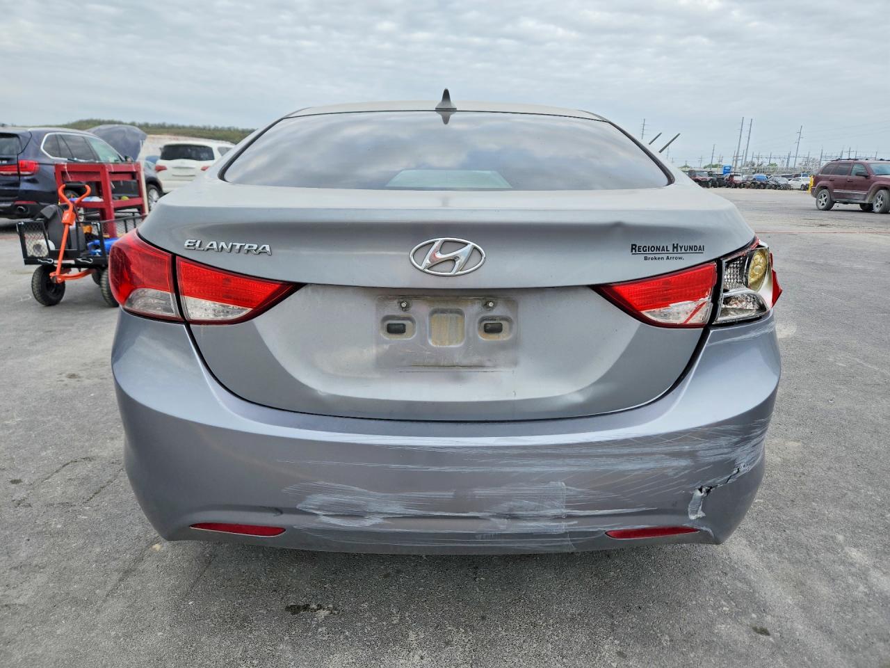 2013 Hyundai Elantra Gls Silver vin: KMHDH4AE0DU995711