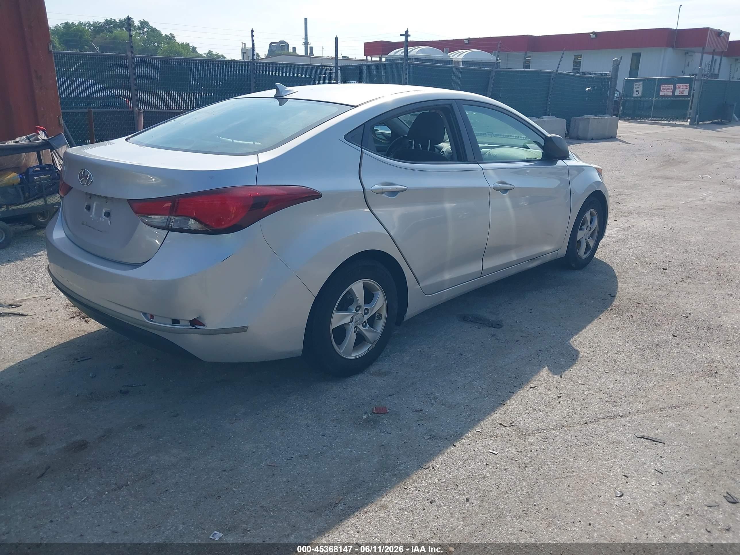 2014 Hyundai Elantra Se Silver vin: KMHDH4AE0EU037413
