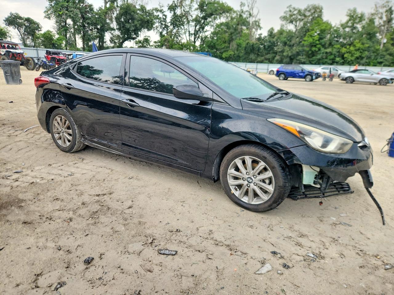 2014 Hyundai Elantra Se Черный vin: KMHDH4AE0EU062389