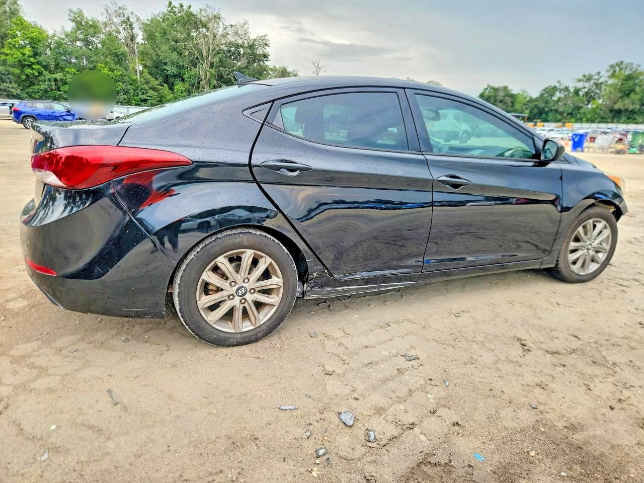 2014 Hyundai Elantra Se Черный vin: KMHDH4AE0EU062389