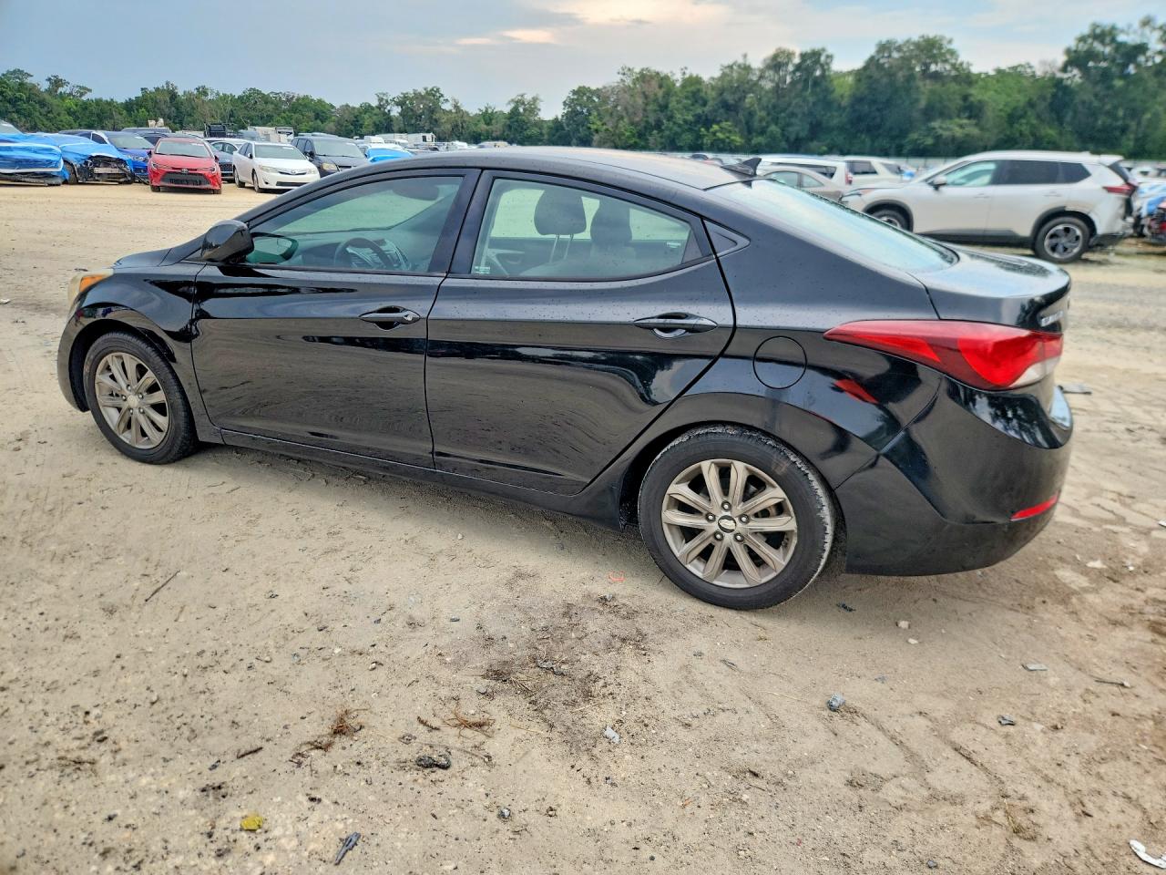 2014 Hyundai Elantra Se Черный vin: KMHDH4AE0EU062389