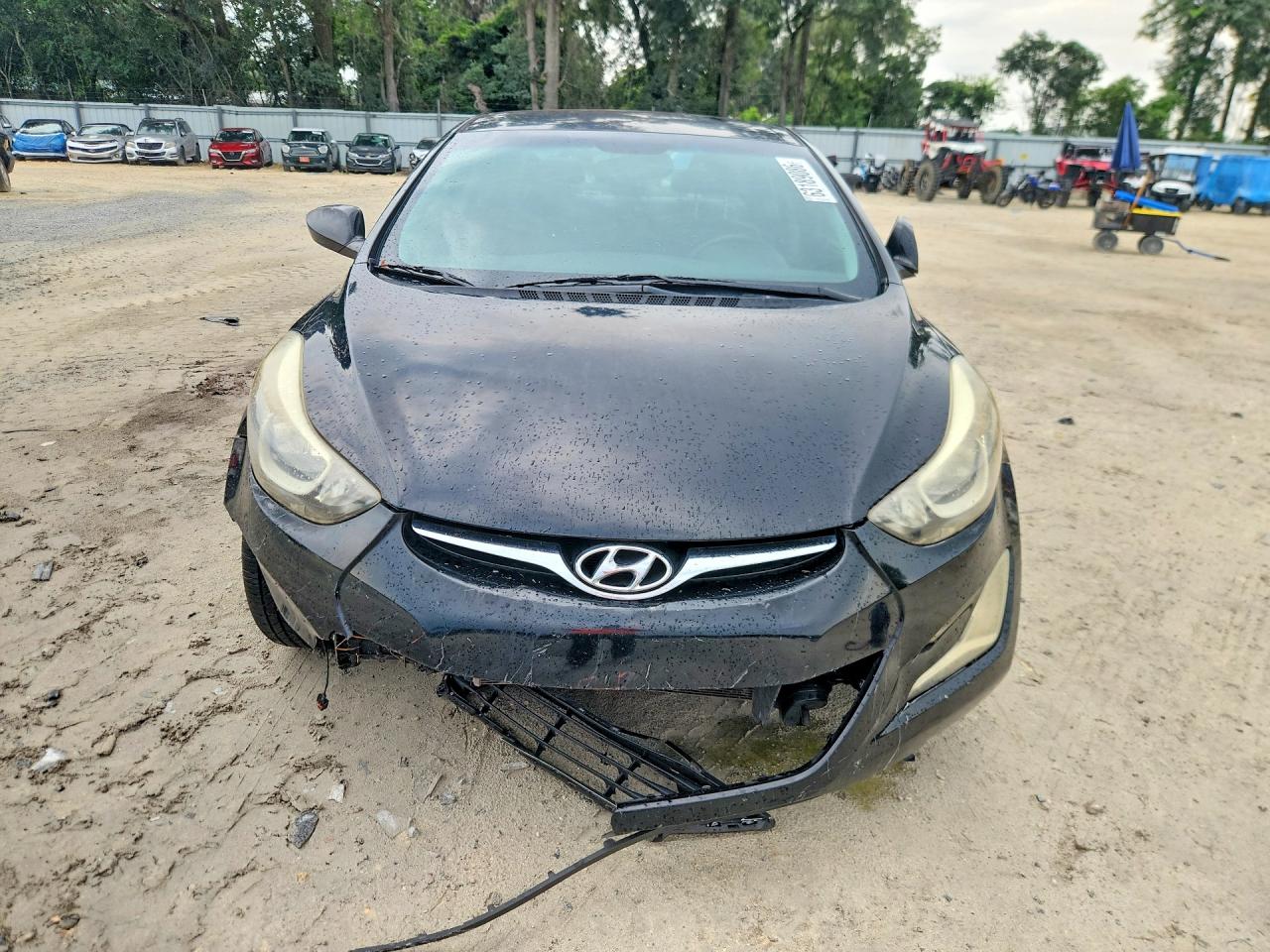 2014 Hyundai Elantra Se Черный vin: KMHDH4AE0EU062389