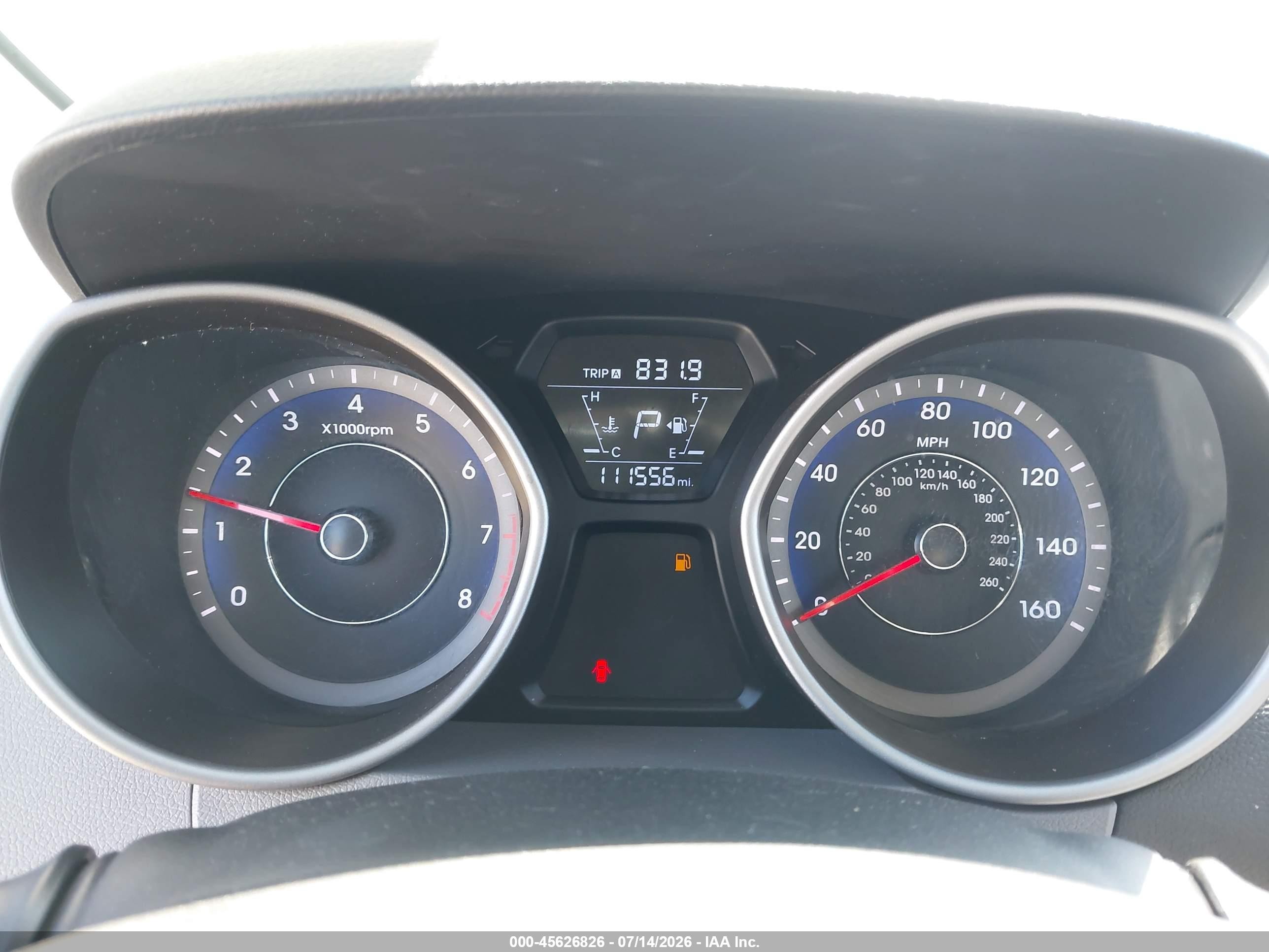 2014 Hyundai Elantra Se Silver vin: KMHDH4AE0EU085686