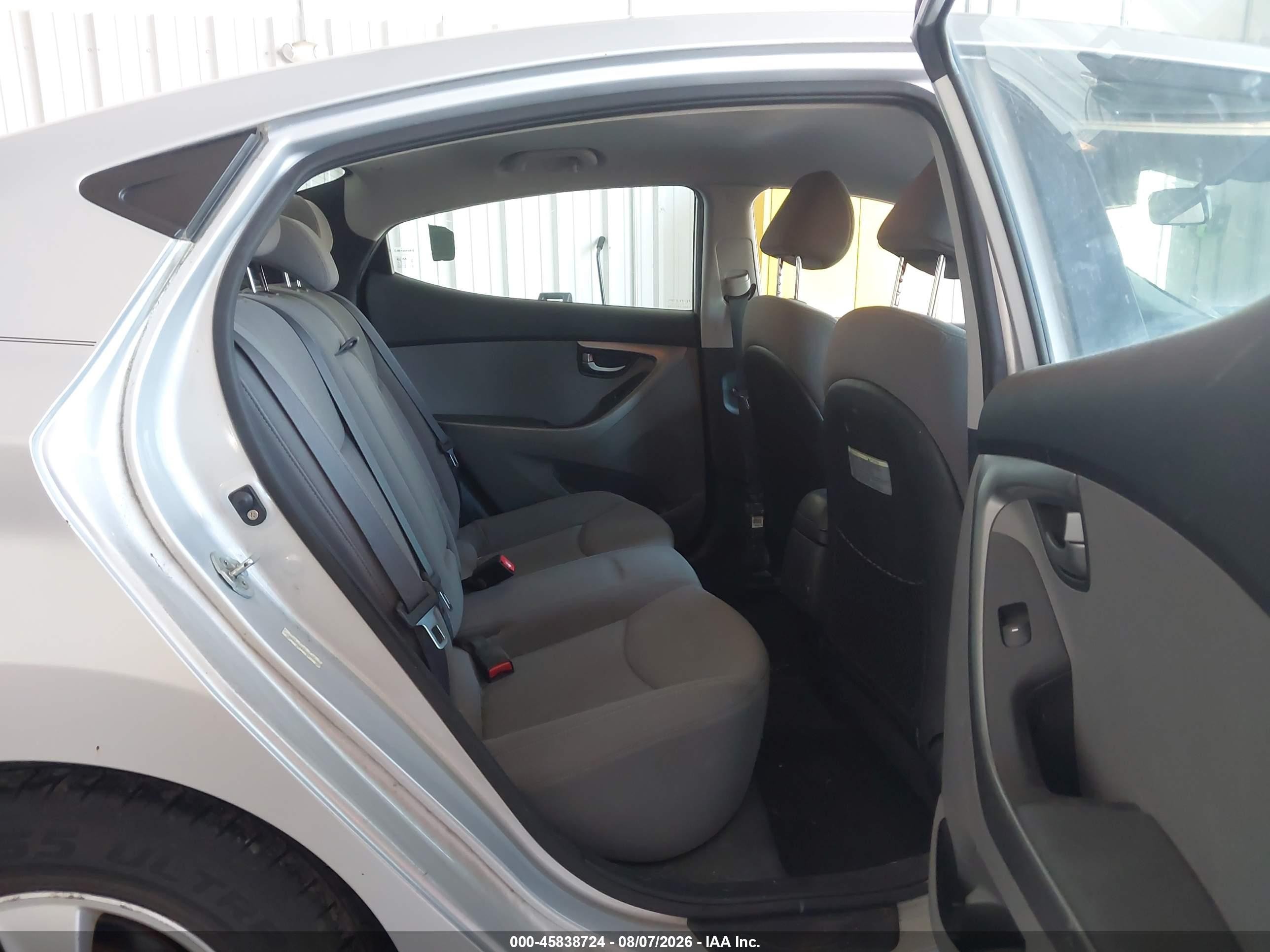 2014 Hyundai Elantra Se Silver vin: KMHDH4AE0EU122753