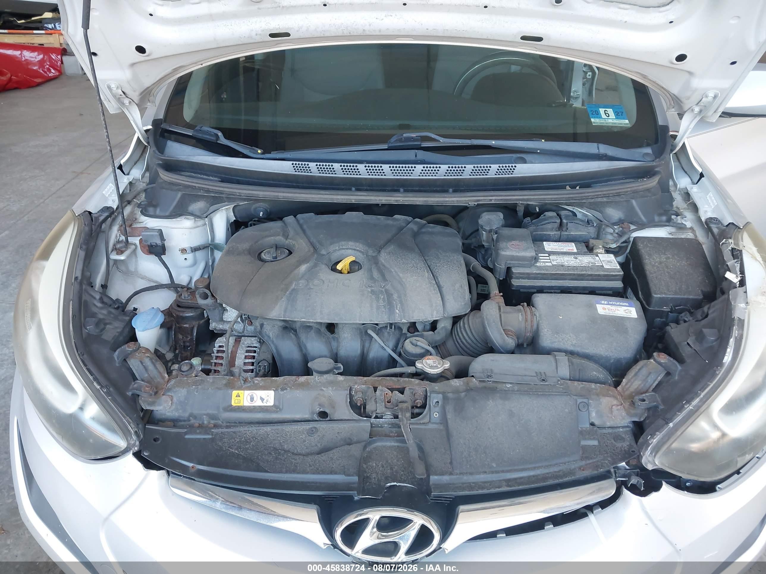 2014 Hyundai Elantra Se Silver vin: KMHDH4AE0EU122753