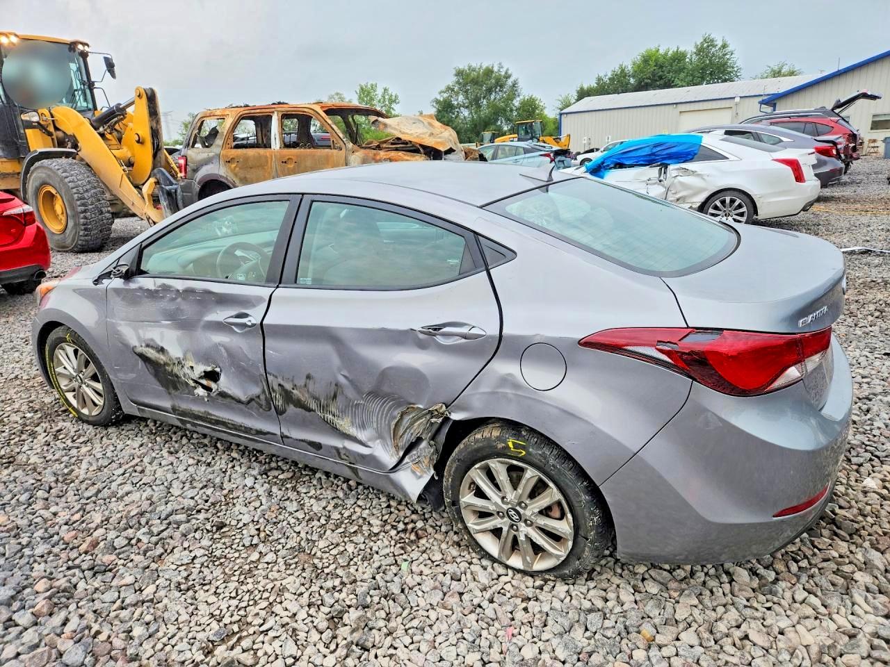 2014 Hyundai Elantra Se Серый vin: KMHDH4AE0EU128200
