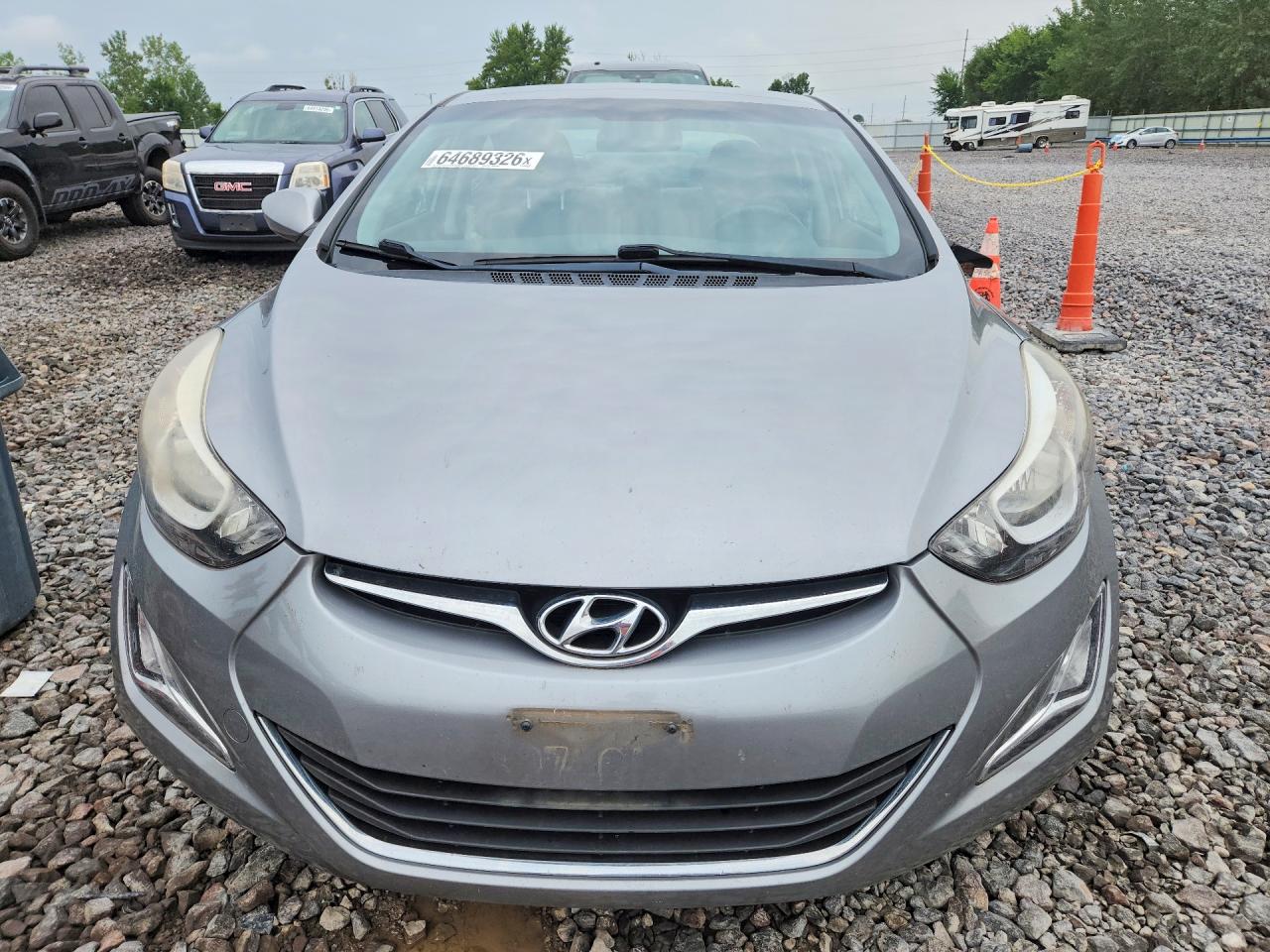 2014 Hyundai Elantra Se Серый vin: KMHDH4AE0EU128200