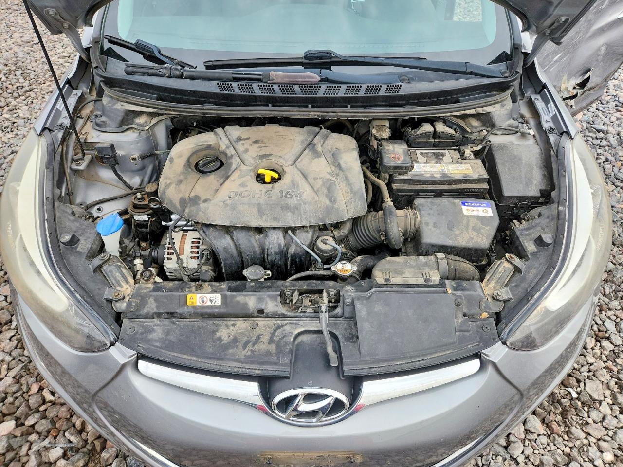 2014 Hyundai Elantra Se Серый vin: KMHDH4AE0EU128200