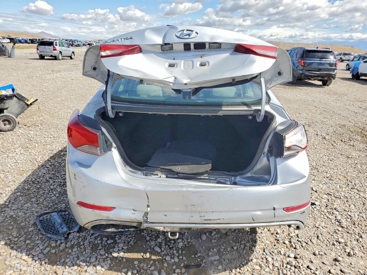 2014 Hyundai Elantra Se Silver vin: KMHDH4AE0EU136054
