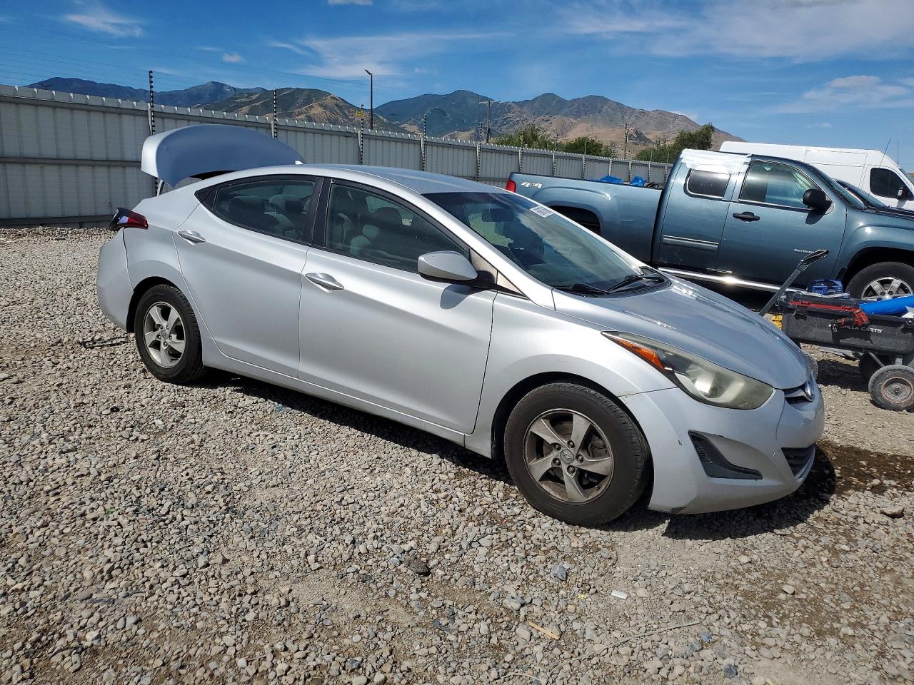2014 Hyundai Elantra Se Silver vin: KMHDH4AE0EU136054