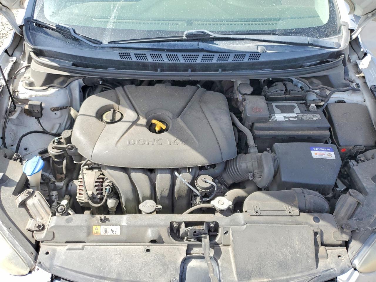 2014 Hyundai Elantra Se Silver vin: KMHDH4AE0EU136054