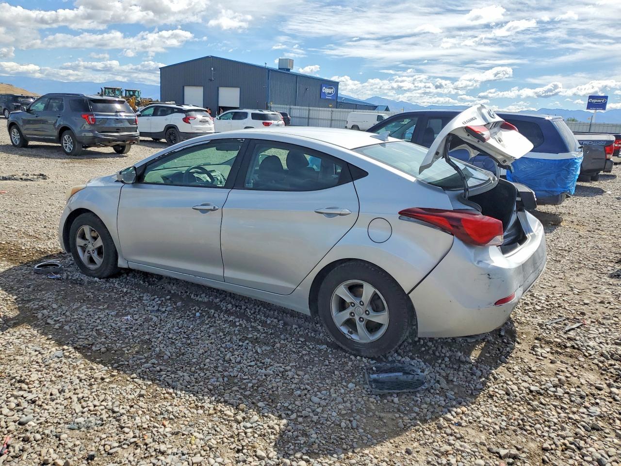 2014 Hyundai Elantra Se Silver vin: KMHDH4AE0EU136054