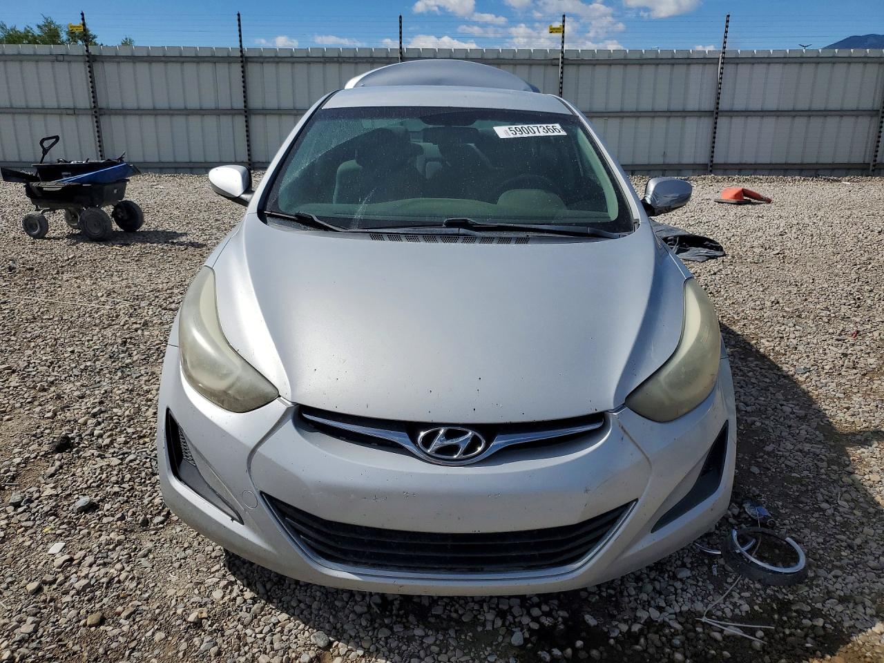 2014 Hyundai Elantra Se Silver vin: KMHDH4AE0EU136054