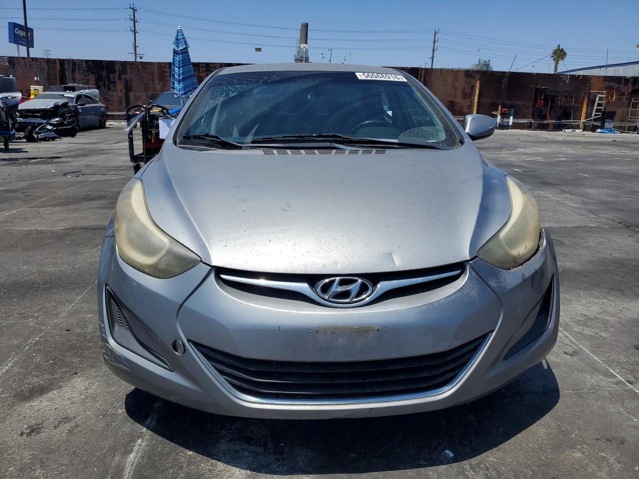 2014 Hyundai Elantra Se Gray vin: KMHDH4AE0EU147524
