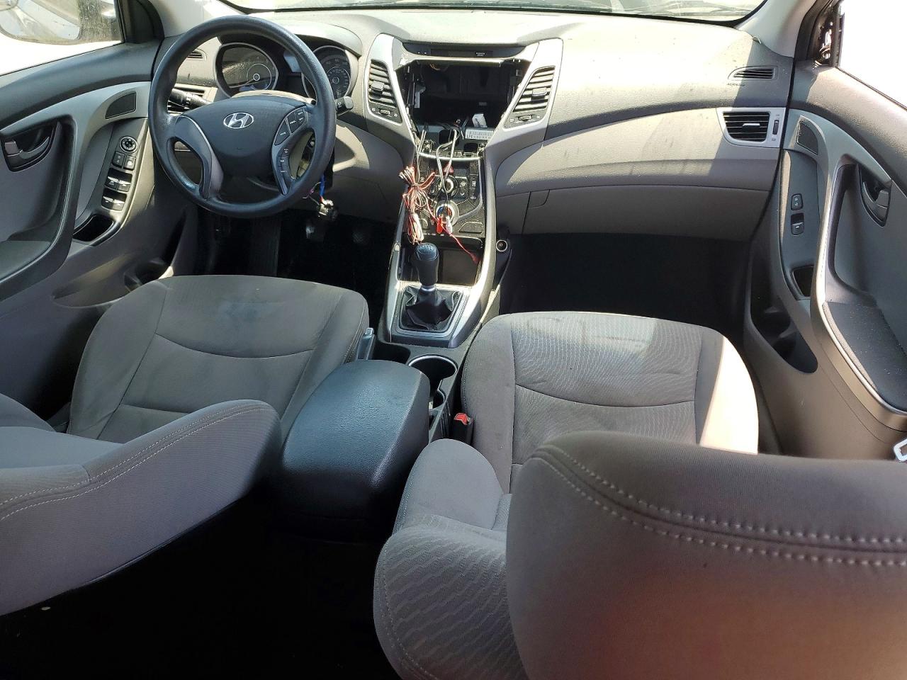 2014 Hyundai Elantra Se Gray vin: KMHDH4AE0EU147524