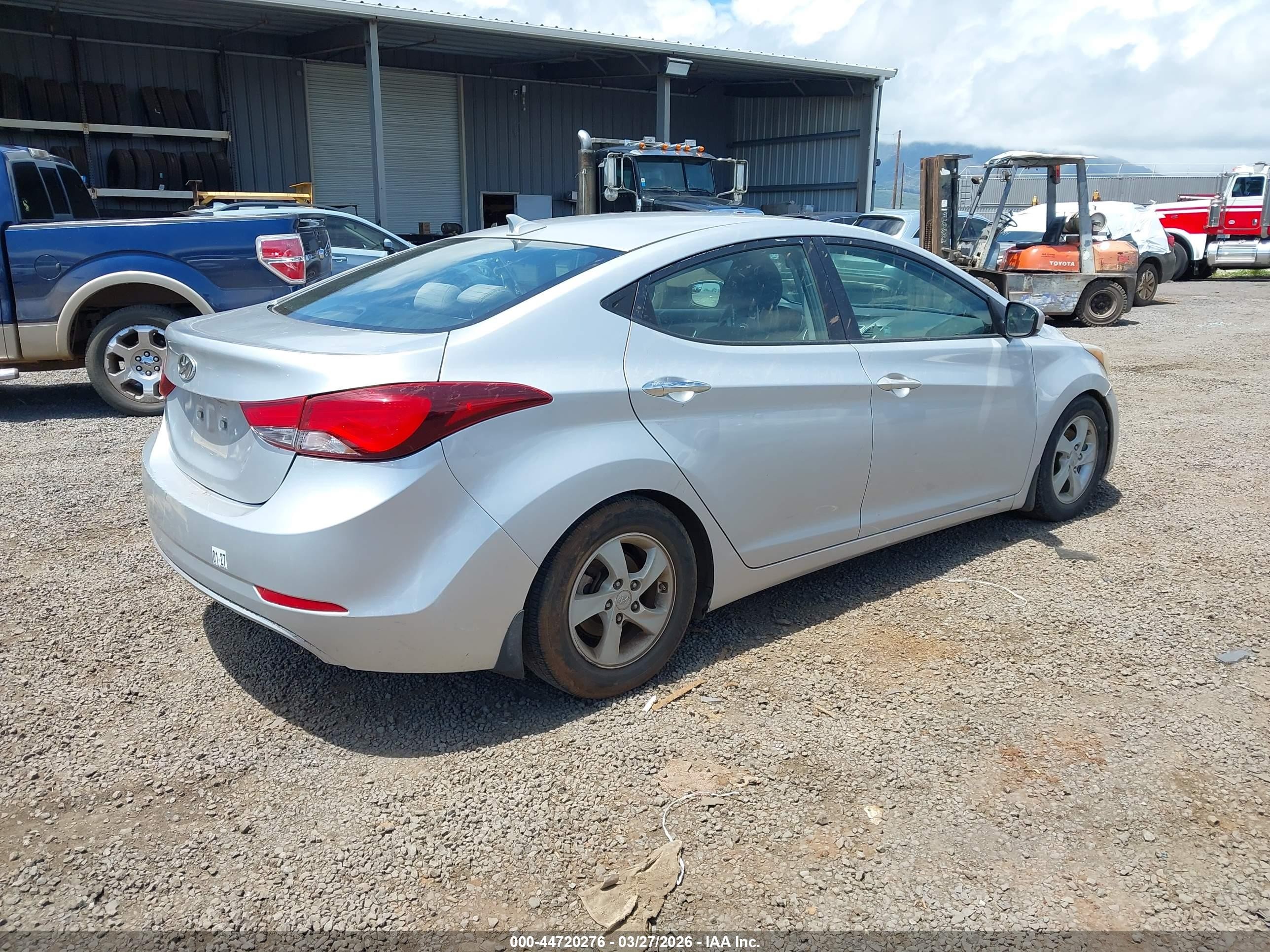 2014 Hyundai Elantra Se Серебряный vin: KMHDH4AE0EU164727