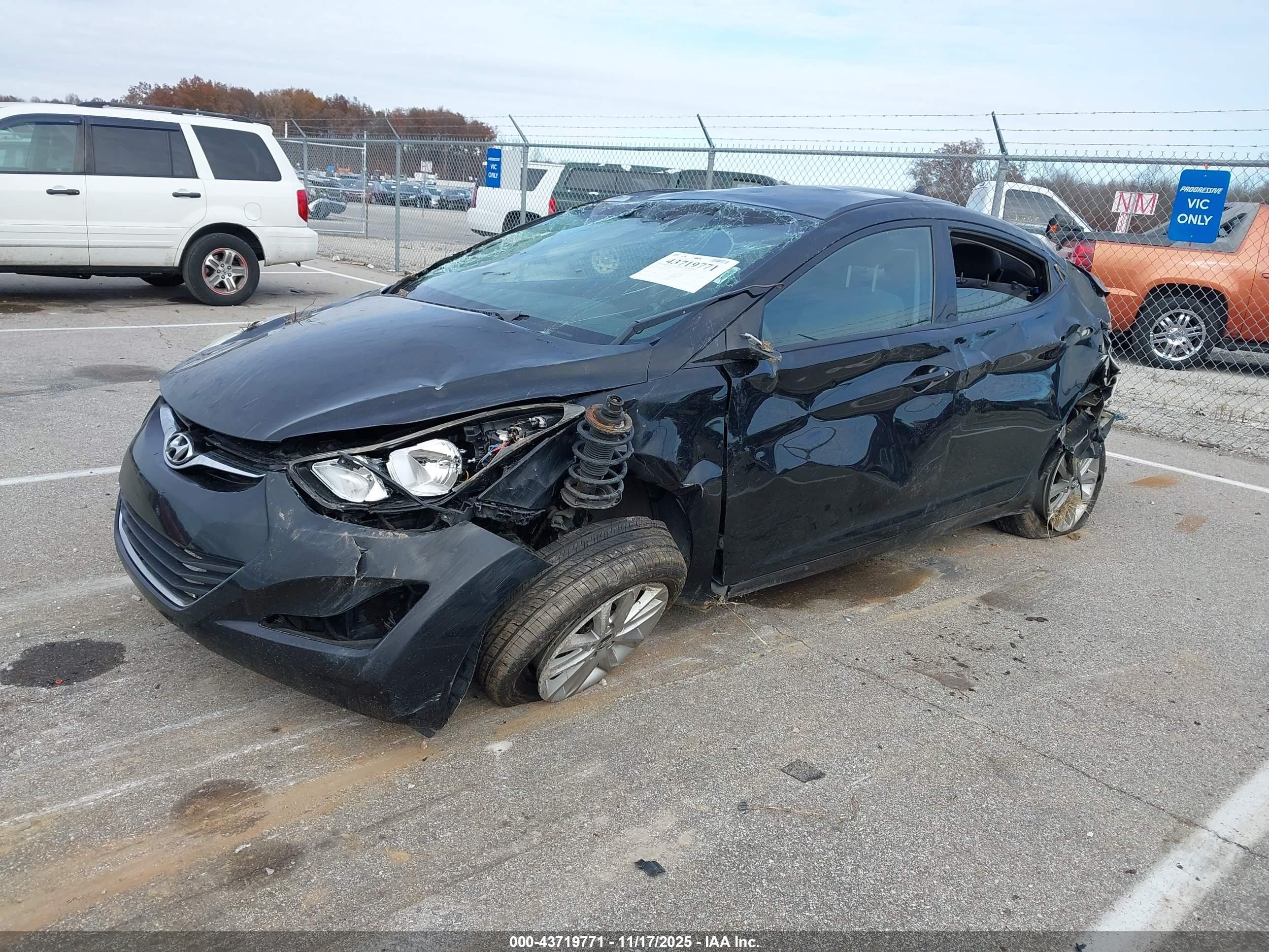2014 Hyundai Elantra Se Black vin: KMHDH4AE0EU172536