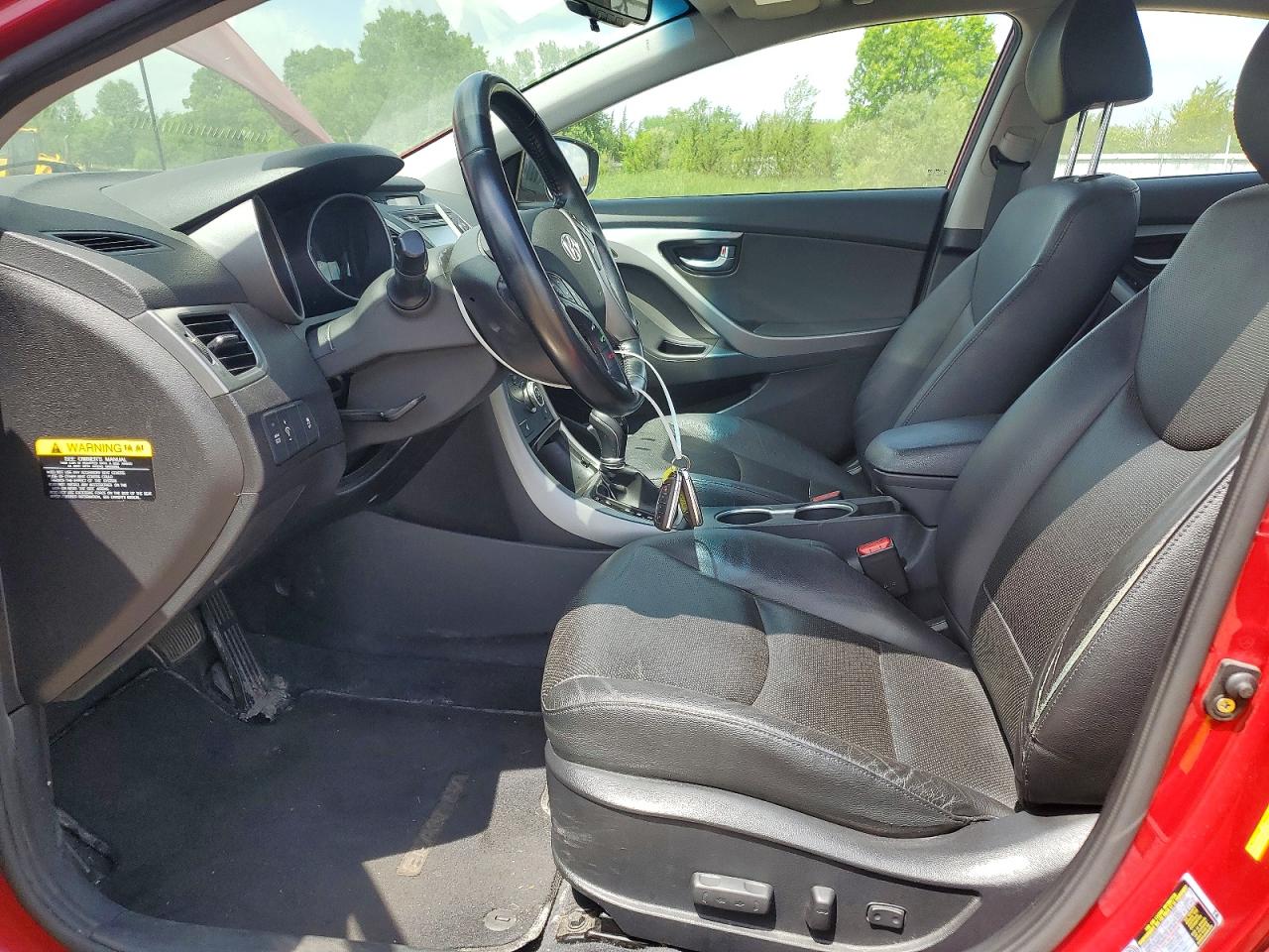 2014 Hyundai Elantra Limited Red vin: KMHDH4AE0EU179082