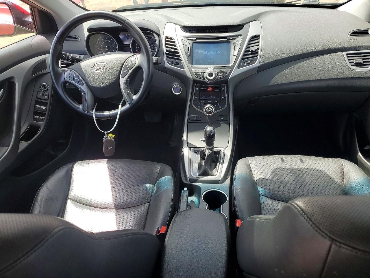 2014 Hyundai Elantra Limited Red vin: KMHDH4AE0EU179082
