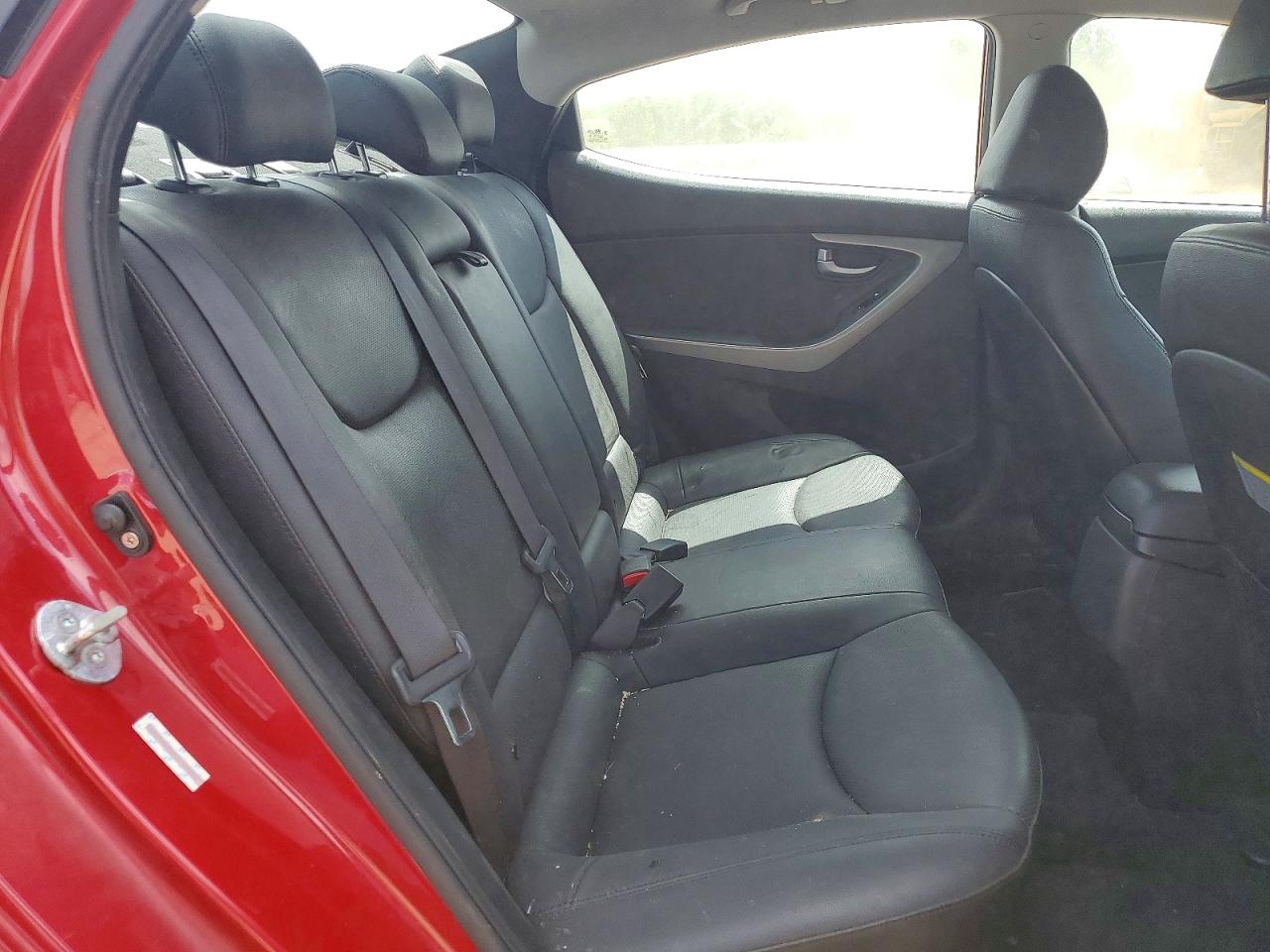 2014 Hyundai Elantra Limited Red vin: KMHDH4AE0EU179082