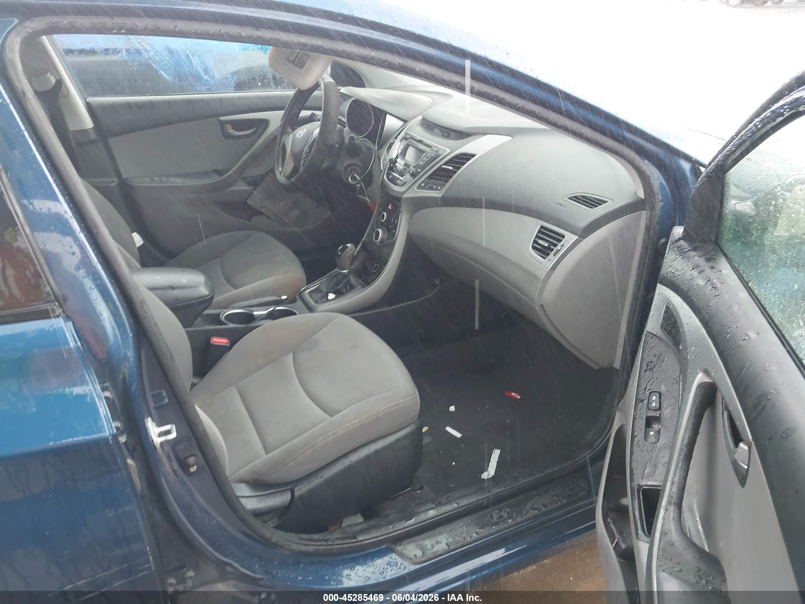 2014 Hyundai Elantra Se Blue vin: KMHDH4AE0EU199431