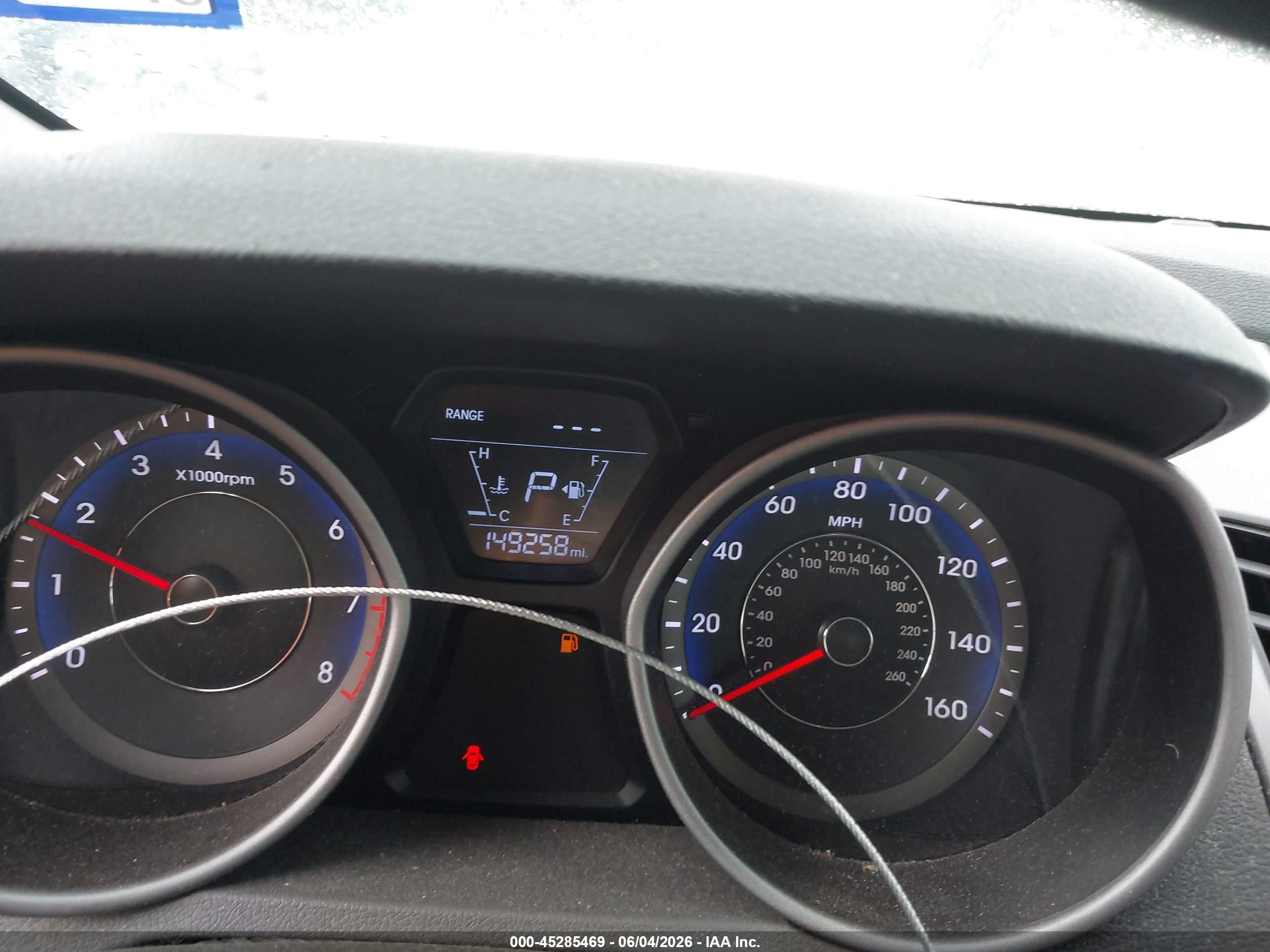 2014 Hyundai Elantra Se Blue vin: KMHDH4AE0EU199431