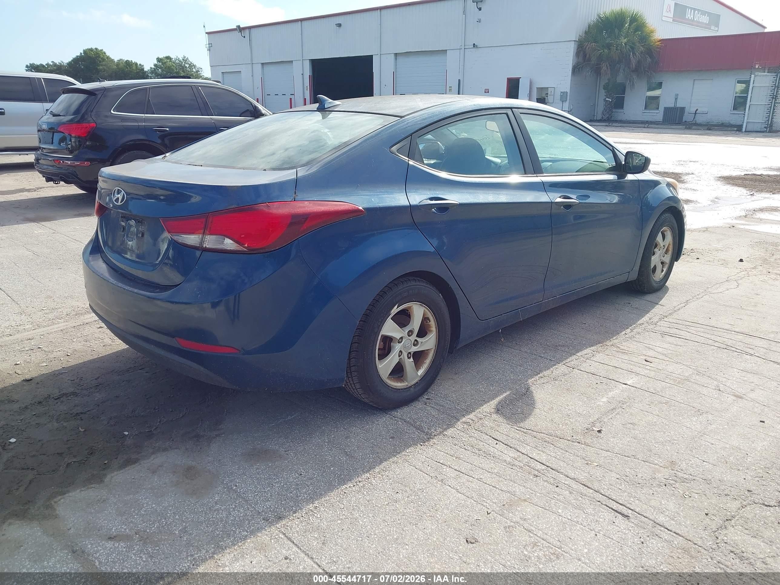 2014 Hyundai Elantra Se Blue vin: KMHDH4AE0EU201209