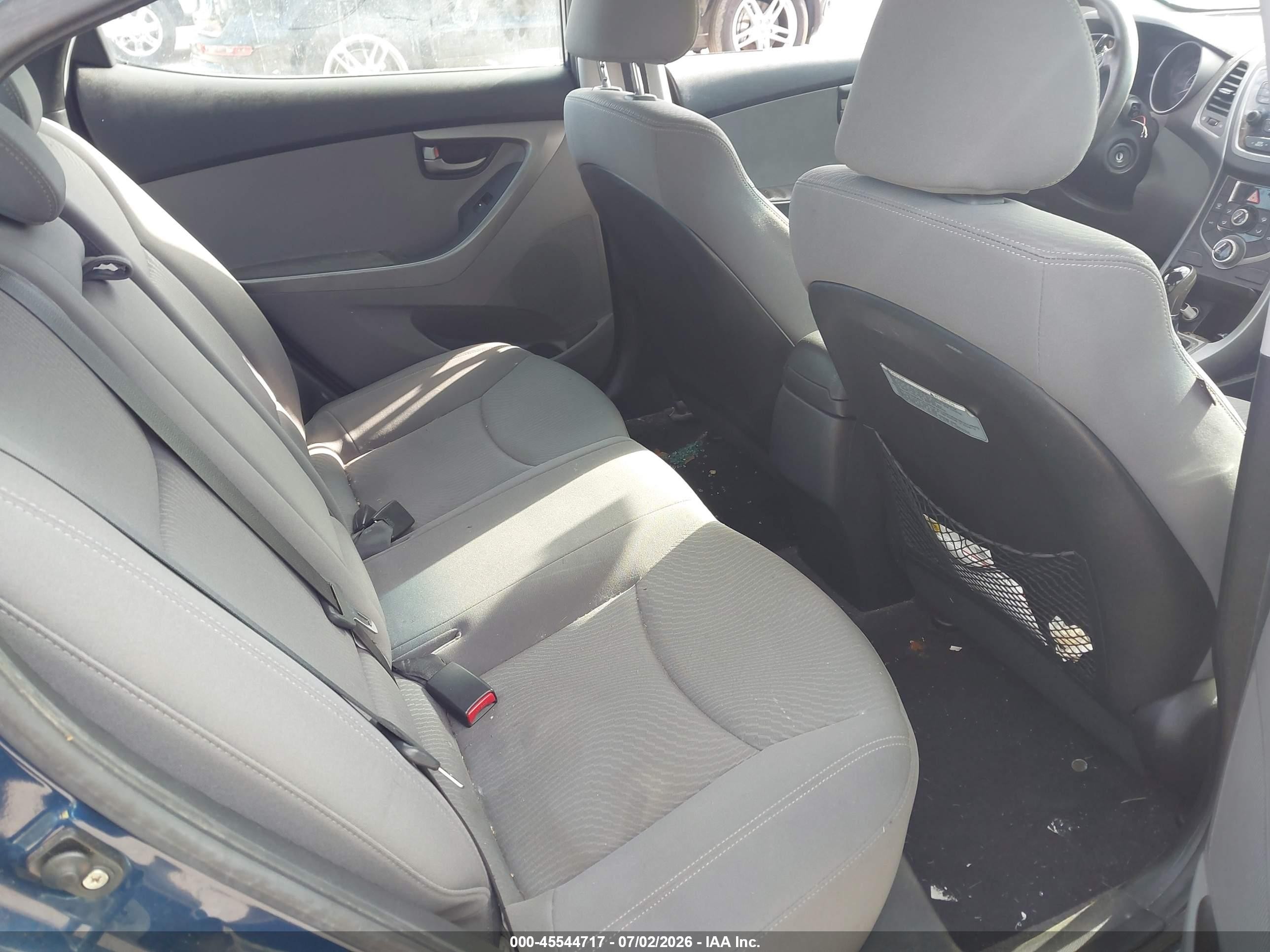 2014 Hyundai Elantra Se Blue vin: KMHDH4AE0EU201209