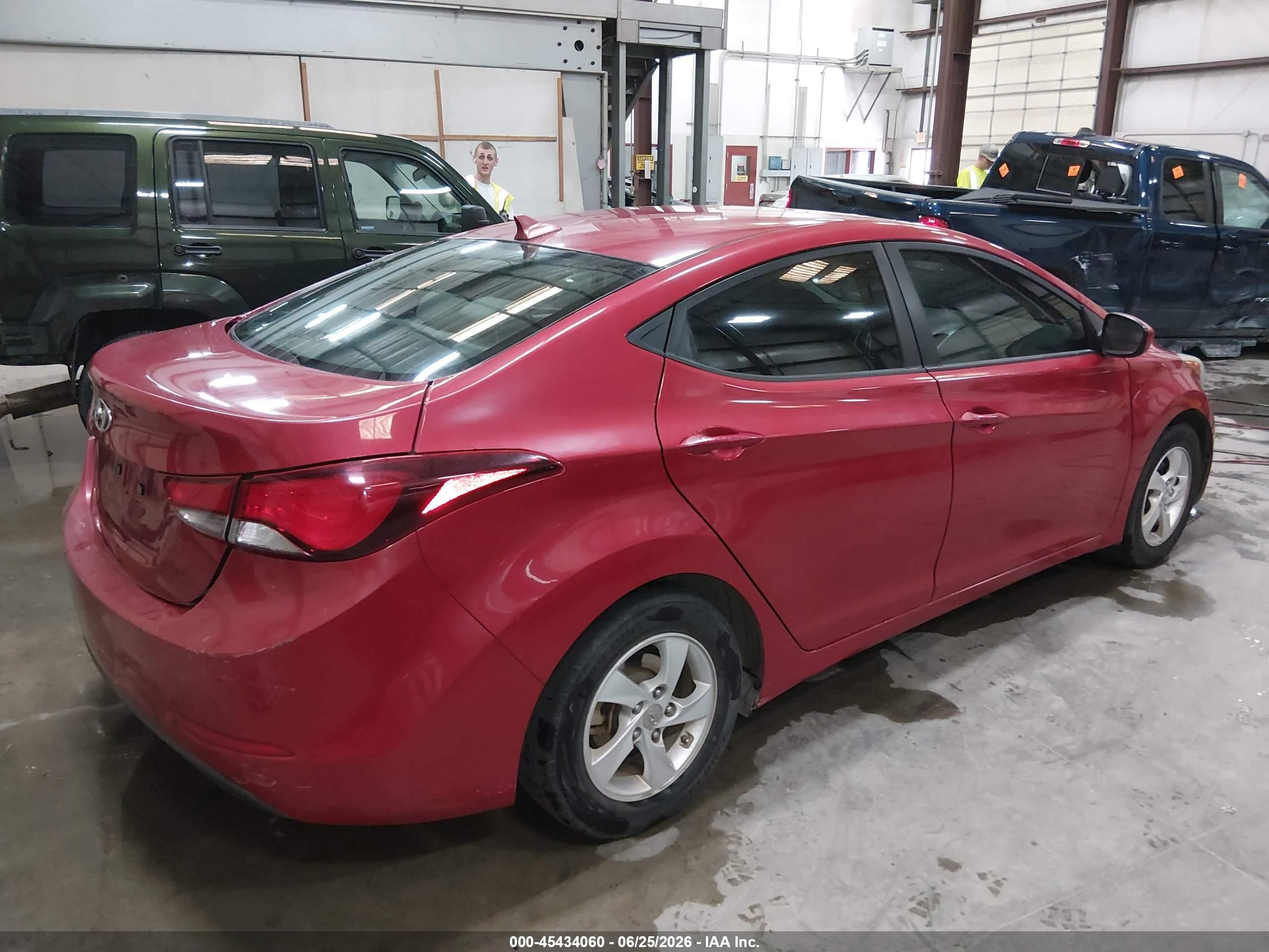 2014 Hyundai Elantra Se Красный vin: KMHDH4AE0EU206698