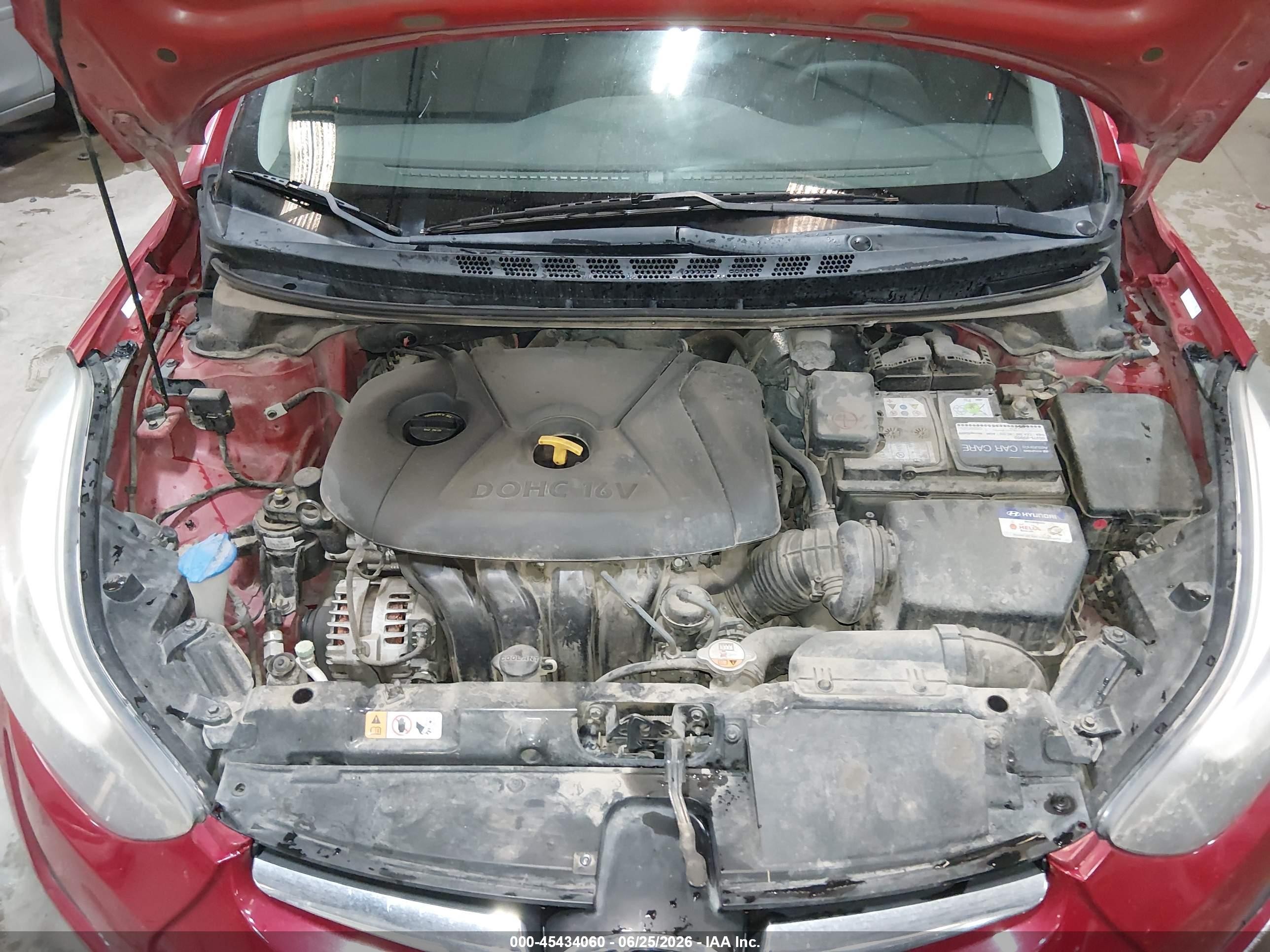 2014 Hyundai Elantra Se Красный vin: KMHDH4AE0EU206698