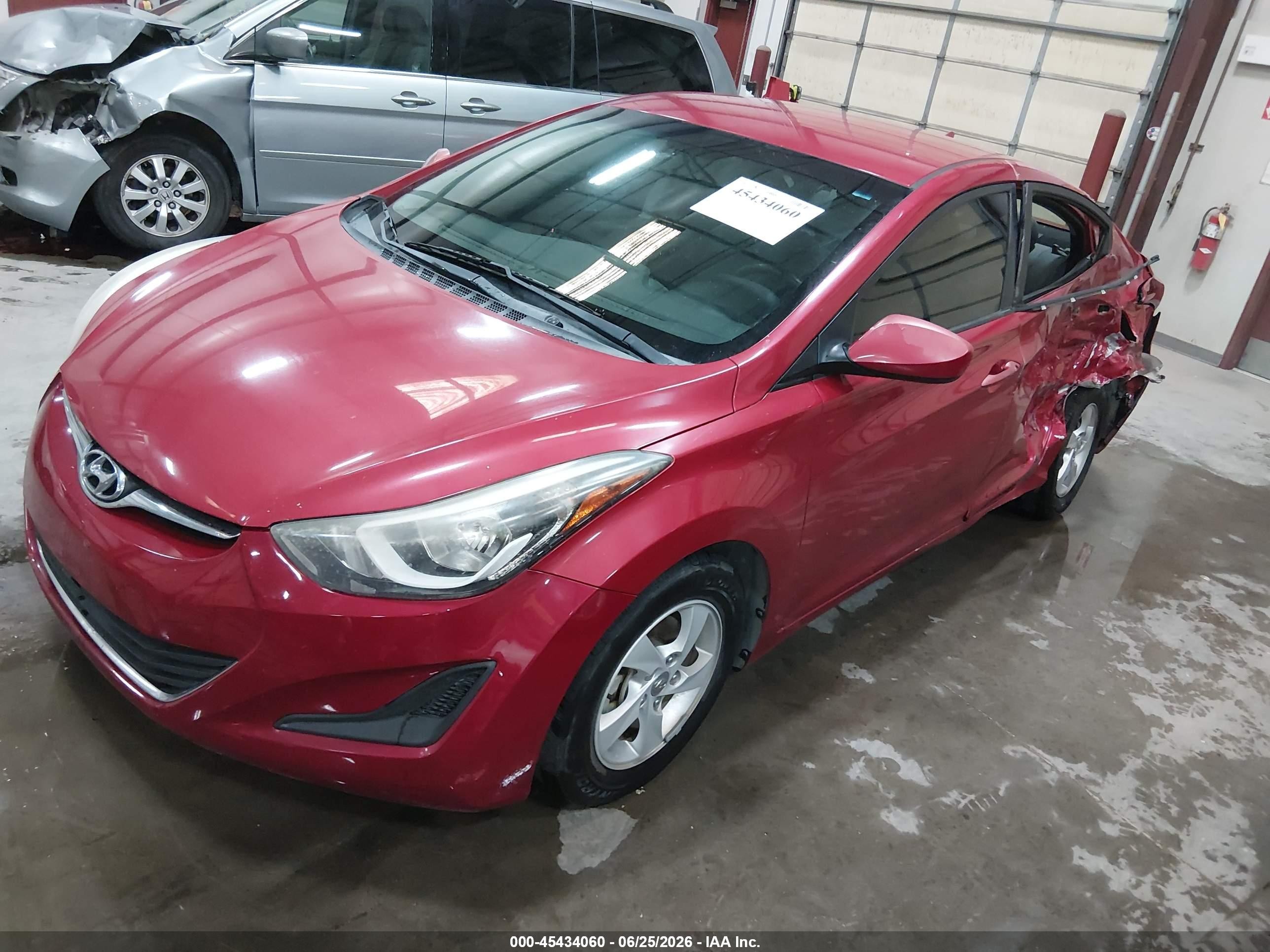 2014 Hyundai Elantra Se Красный vin: KMHDH4AE0EU206698