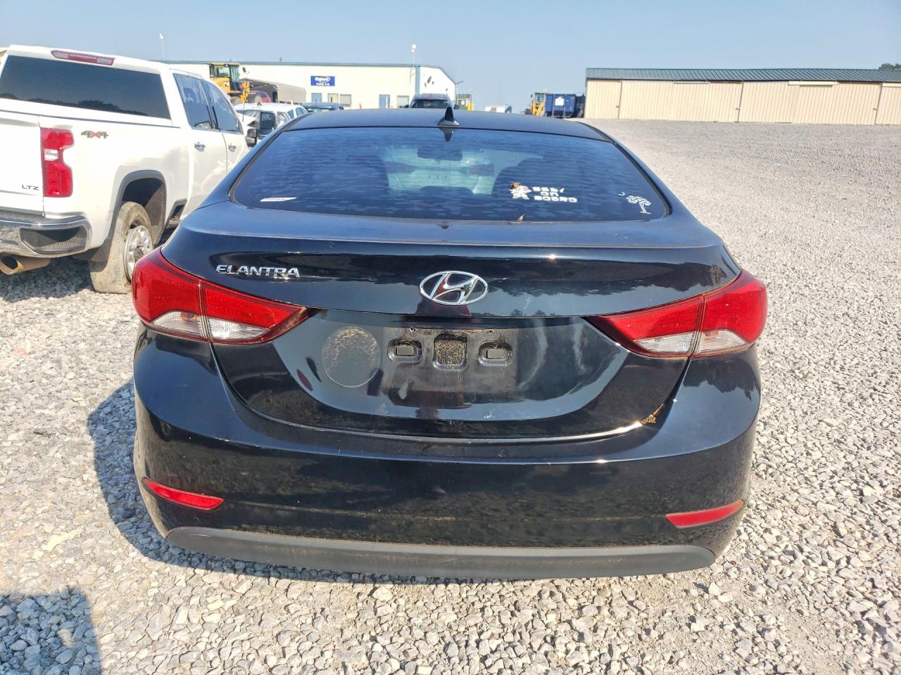 2014 Hyundai Elantra Se Black vin: KMHDH4AE0EU207026