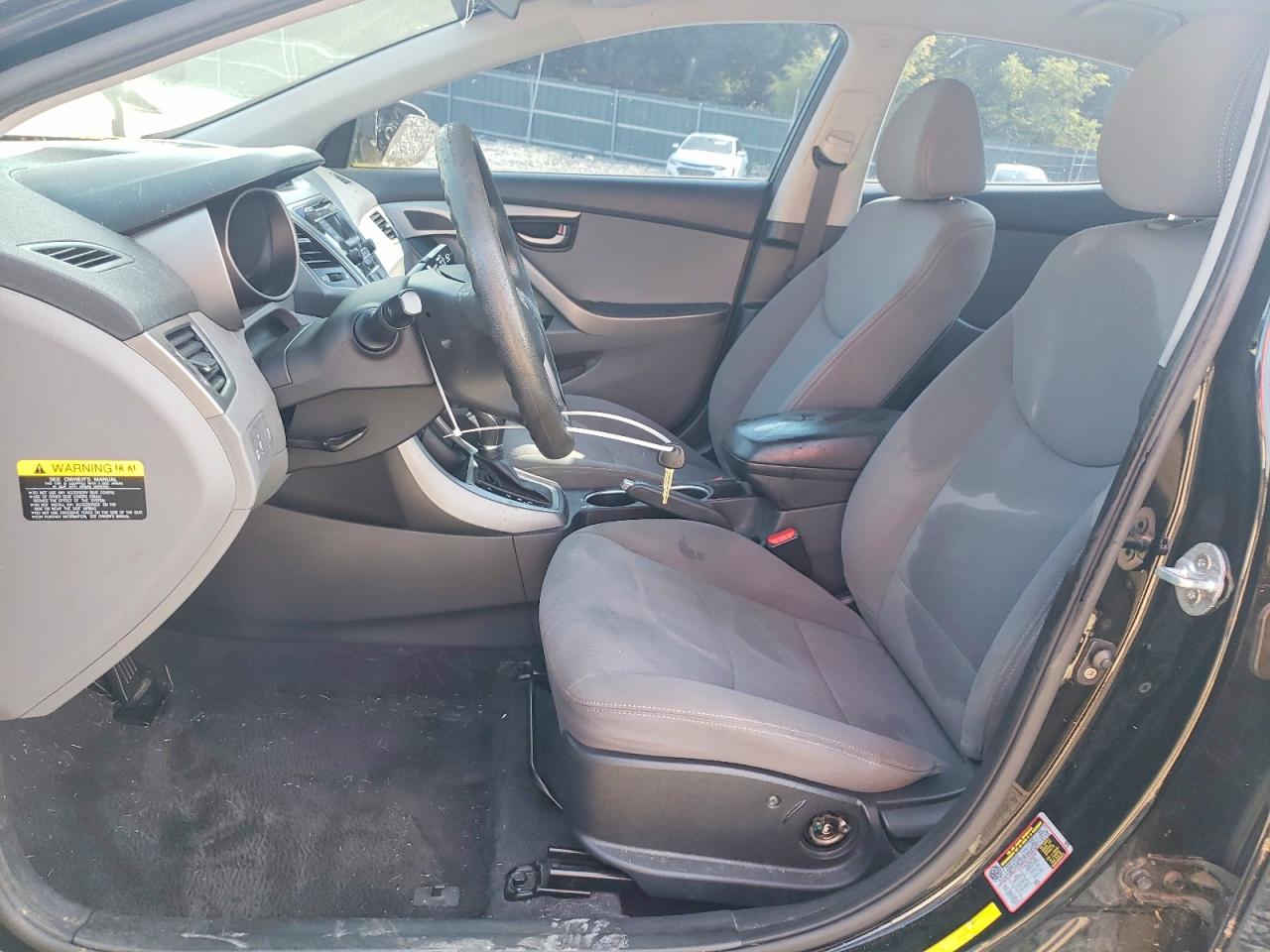 2014 Hyundai Elantra Se Black vin: KMHDH4AE0EU207026
