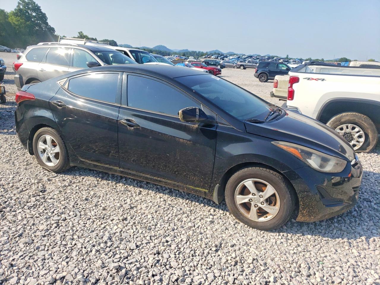2014 Hyundai Elantra Se Black vin: KMHDH4AE0EU207026